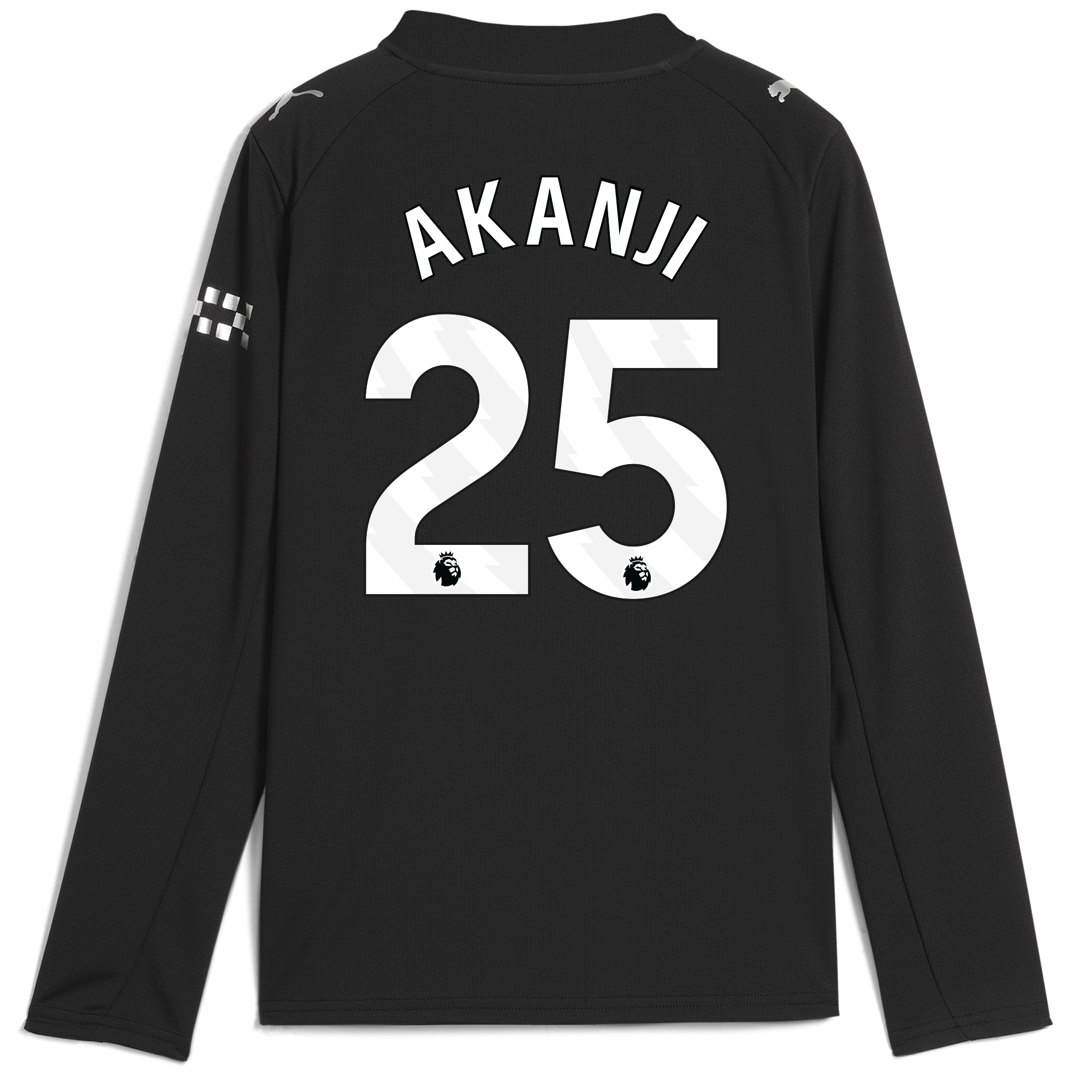 Manchester City kids manchester city away jersey 202526 long sleeve with akanji 25 printing Shirts - Official Store
