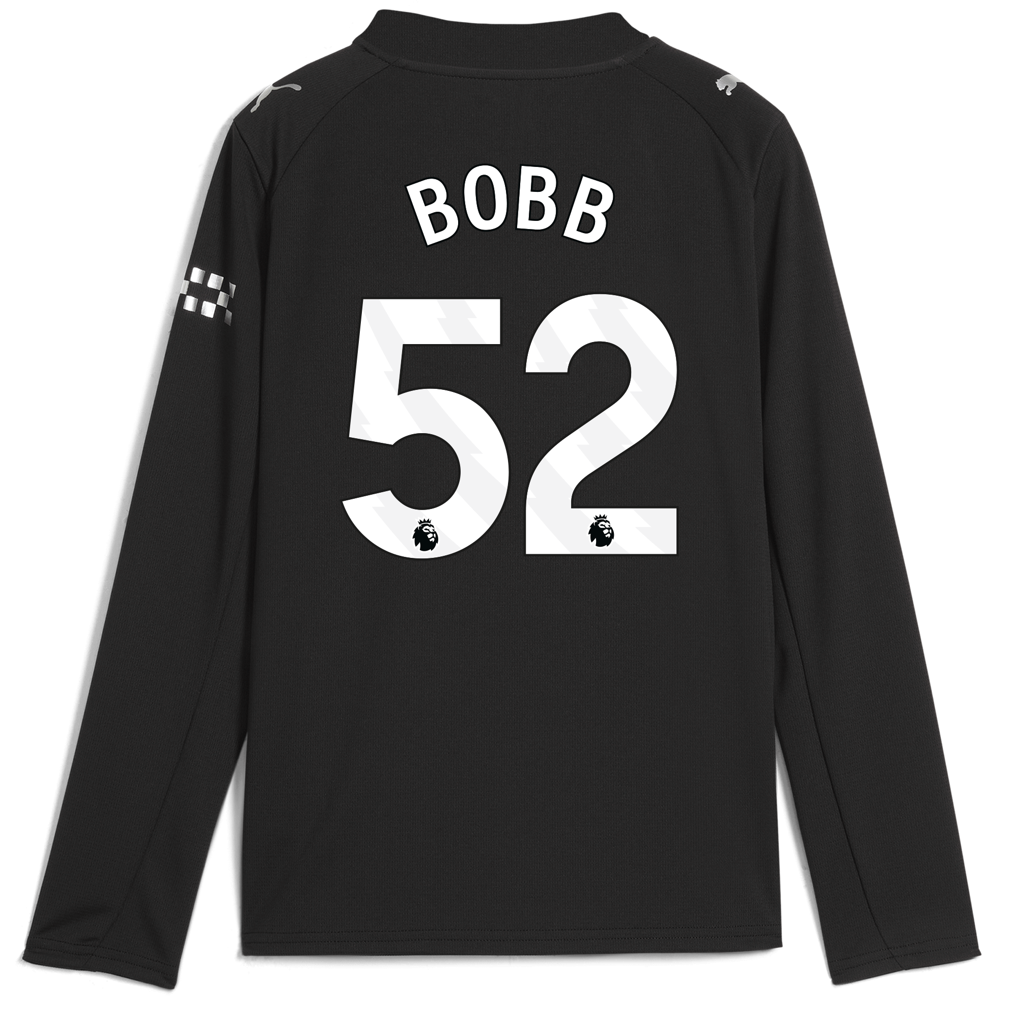 Manchester City kids manchester city away jersey 202526 long sleeve with bobb 52 printing Shirts - Official Store