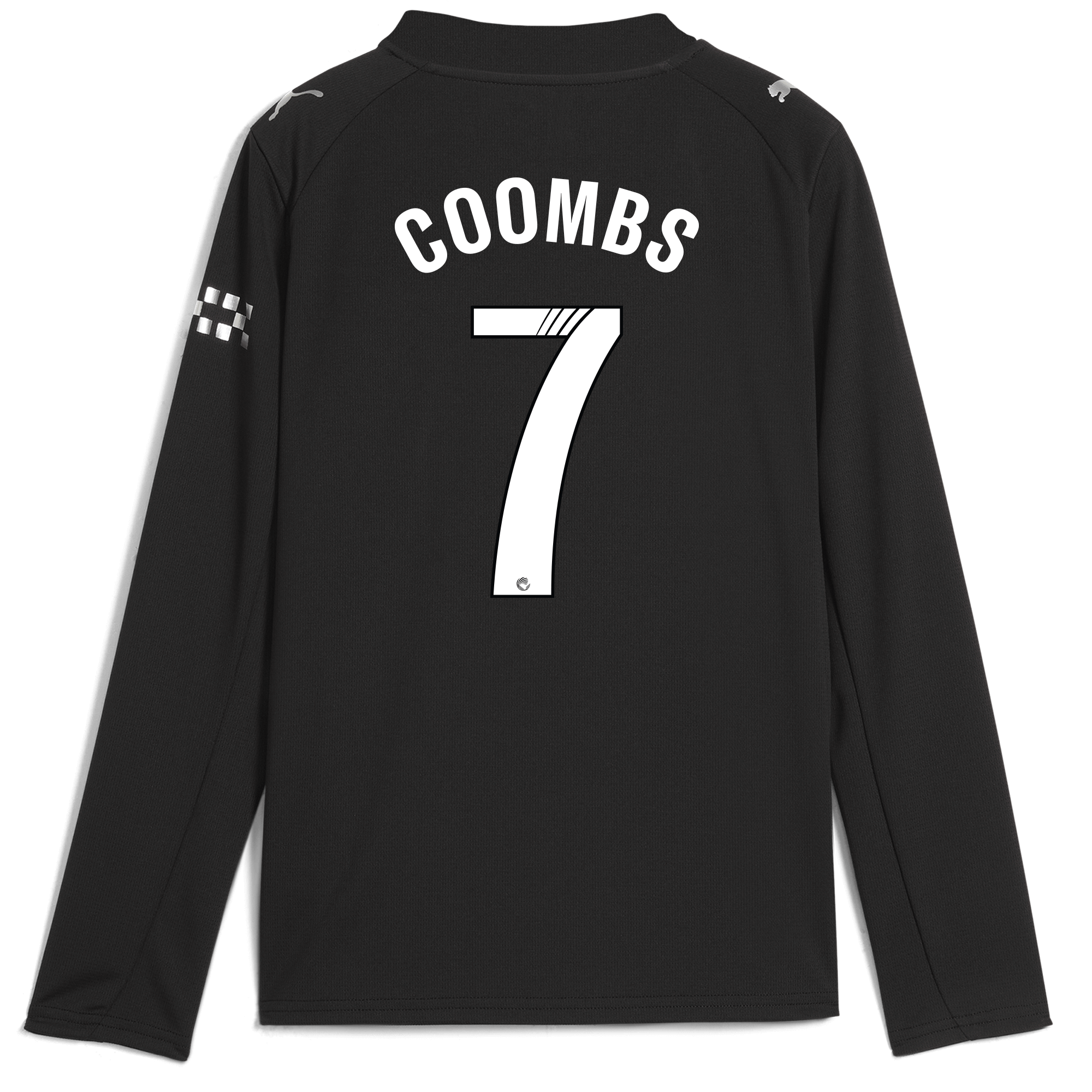 Manchester City kids manchester city away jersey 202526 long sleeve with coombs 7 printing Shirts - Official Store