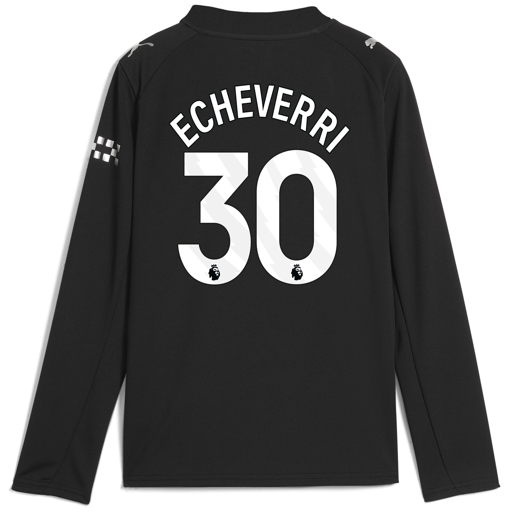 Manchester City kids manchester city away jersey 202526 long sleeve with echeverri 30 printing Shirts - Official Store