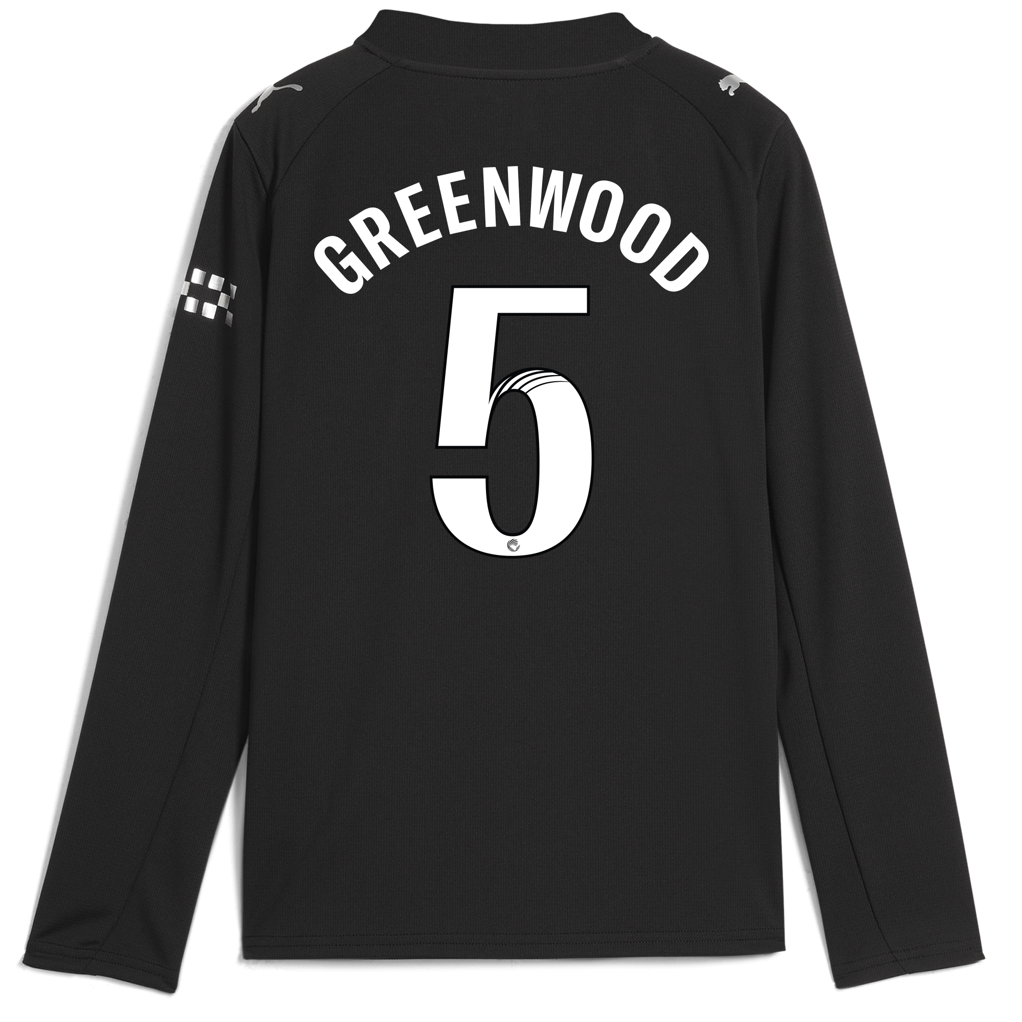 Manchester City kids manchester city away jersey 202526 long sleeve with greenwood 5 printing Shirts - Official Store