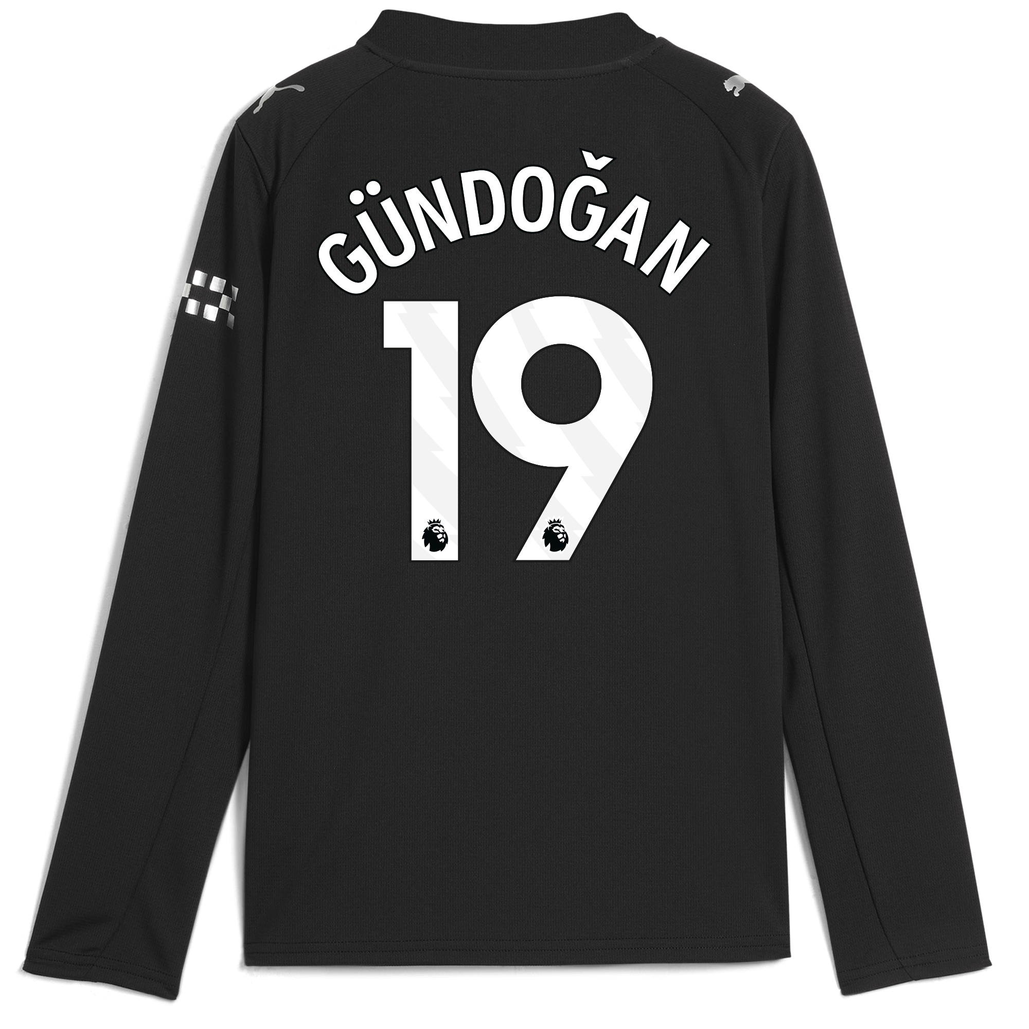 Manchester City kids manchester city away jersey 202526 long sleeve with gÜndoĞan 19 printing Shirts - Official Store