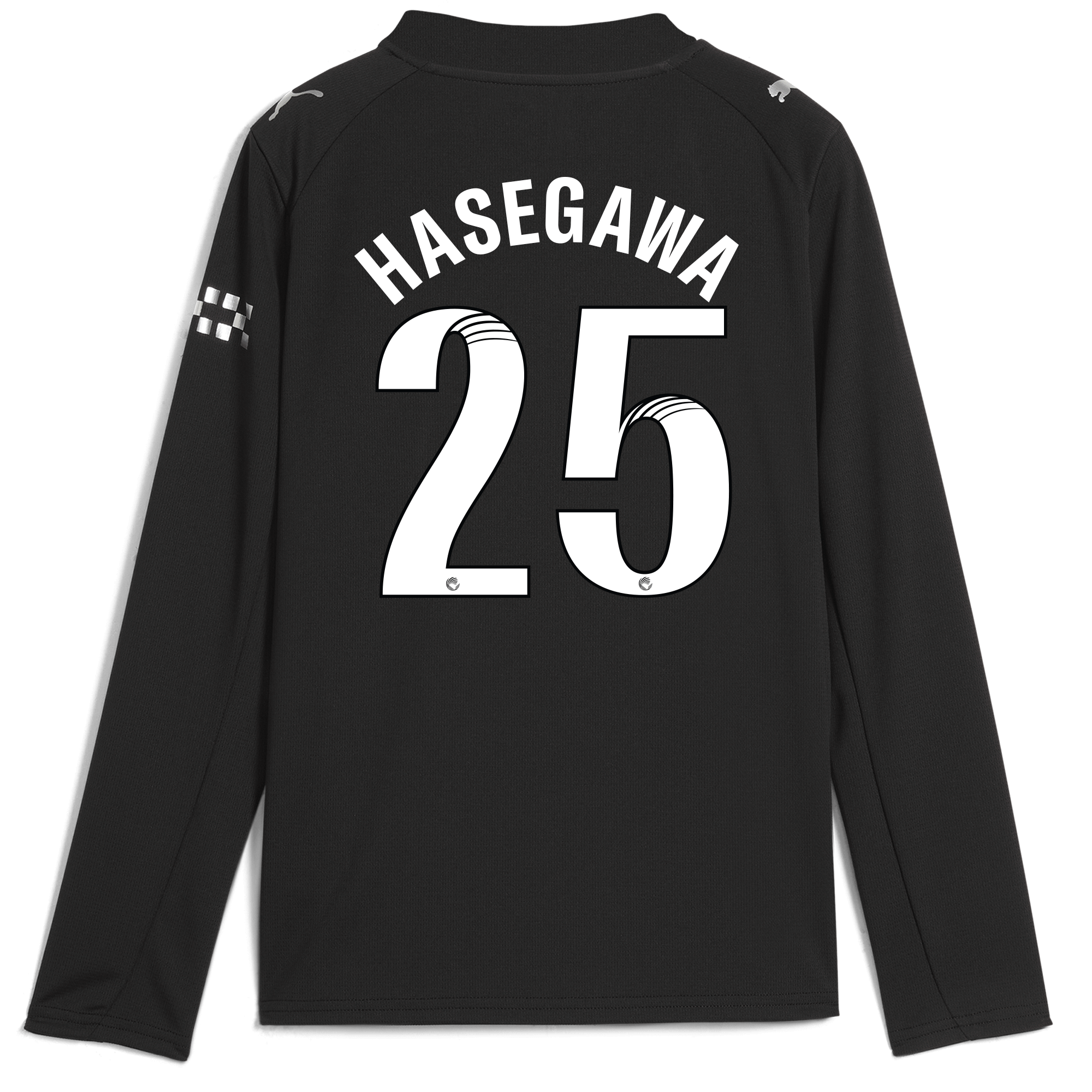 Manchester City kids manchester city away jersey 202526 long sleeve with hasegawa 25 printing Shirts - Official Store