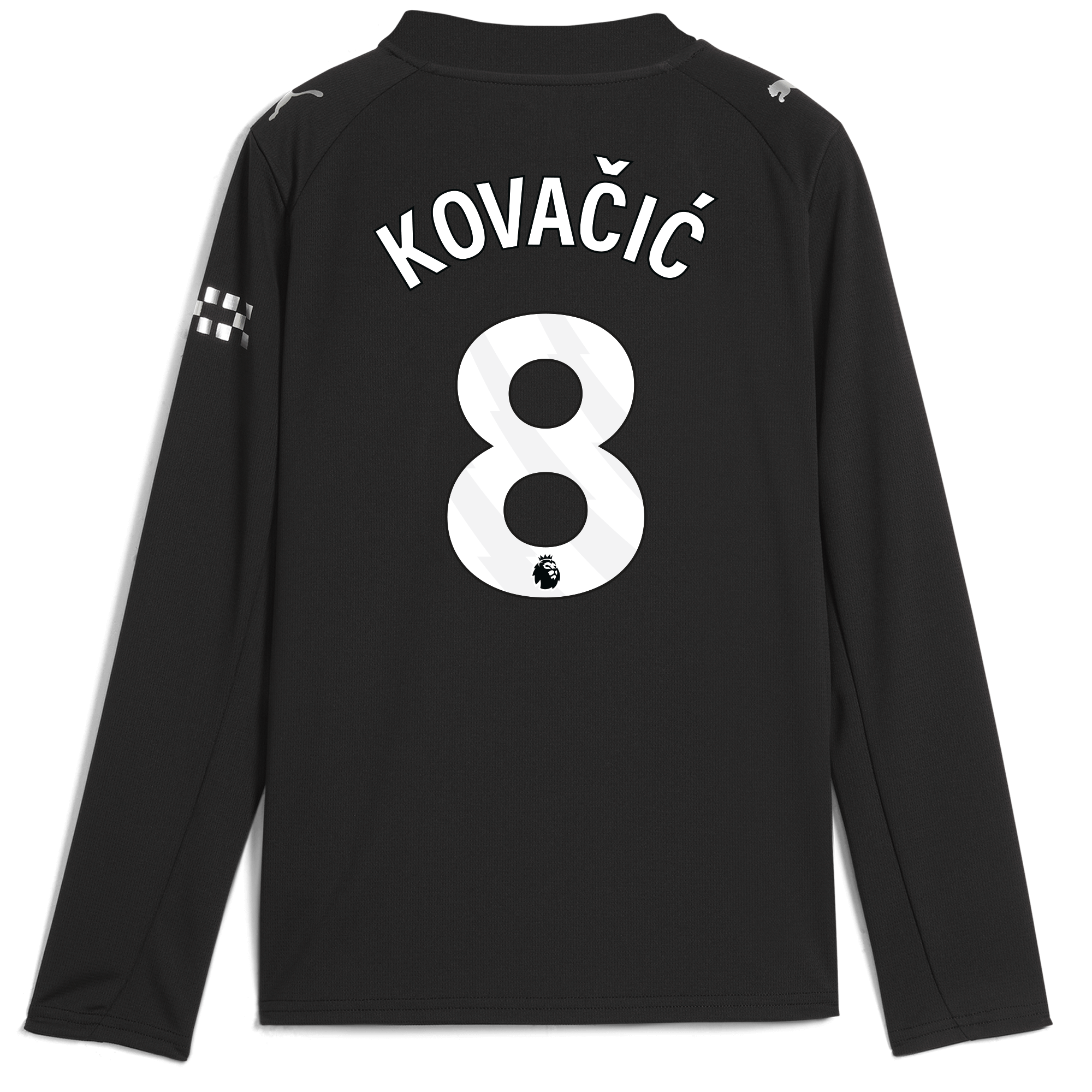 Manchester City kids manchester city away jersey 202526 long sleeve with kovaČiĆ 8 printing Shirts - Official Store