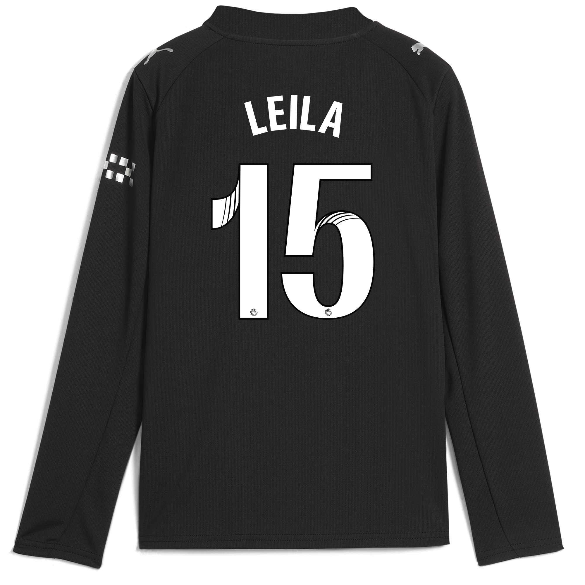 Manchester City kids manchester city away jersey 202526 long sleeve with leila 15 printing Shirts - Official Store