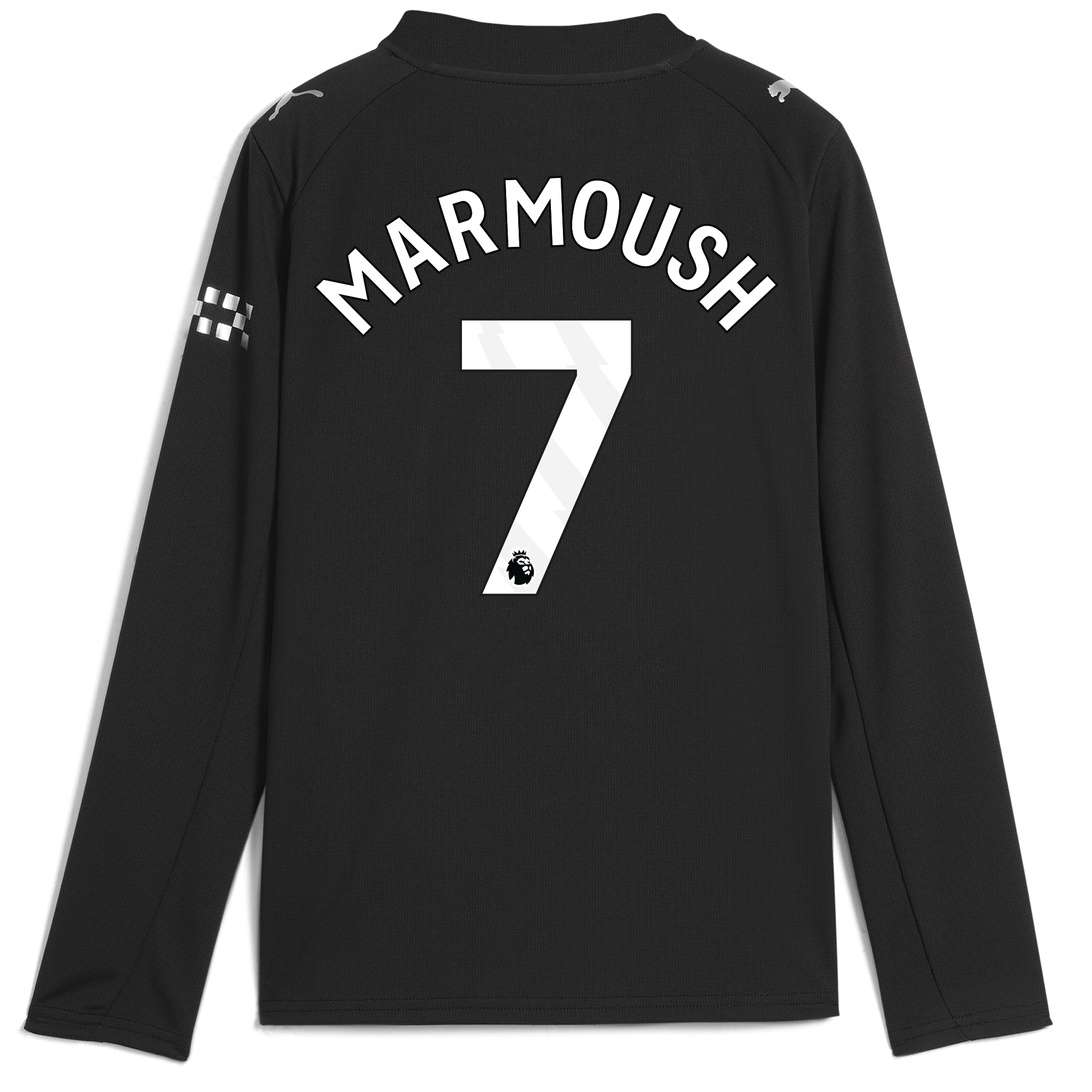 Manchester City kids manchester city away jersey 202526 long sleeve with marmoush 7 printing Shirts - Official Store