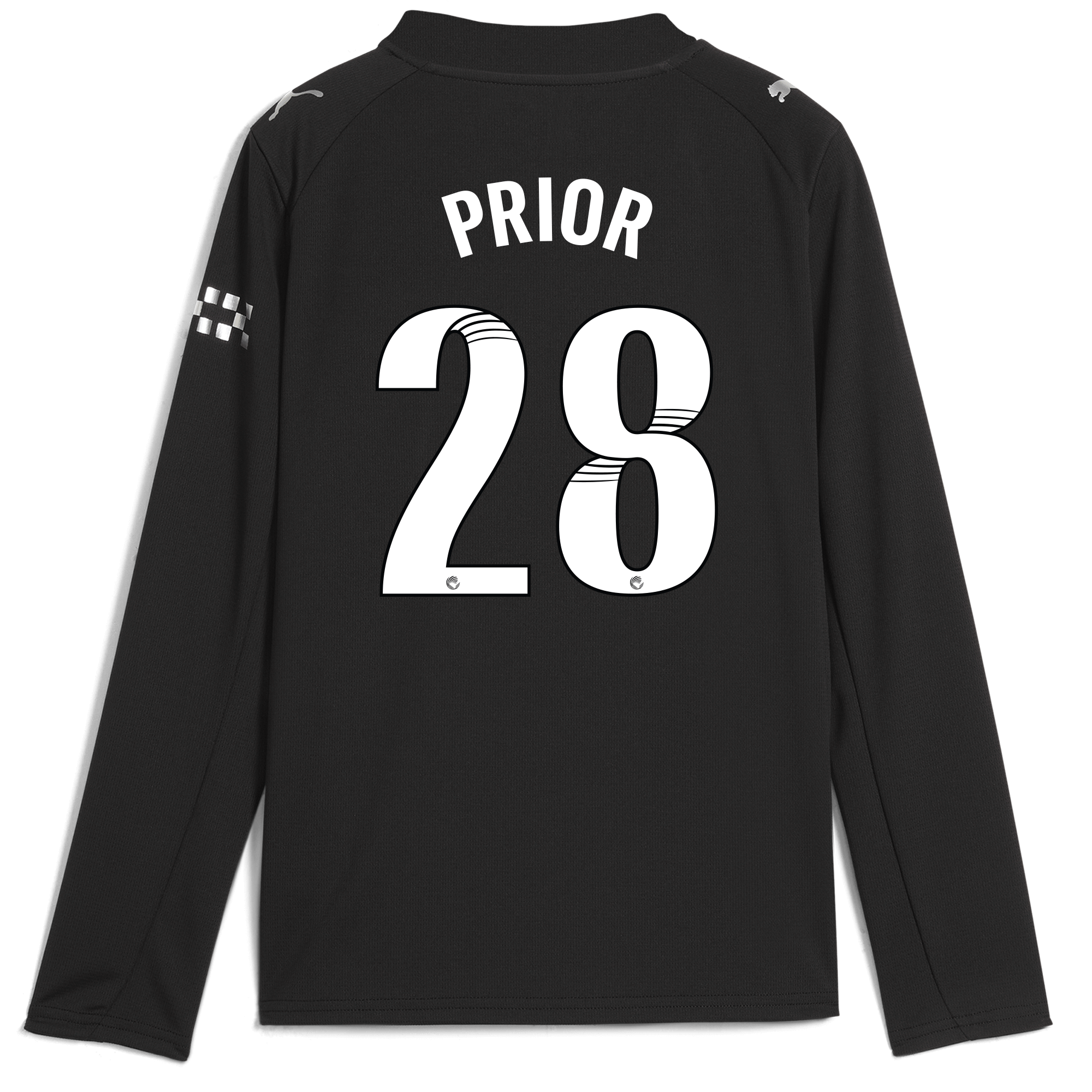 Manchester City kids manchester city away jersey 202526 long sleeve with prior 28 printing Shirts - Official Store