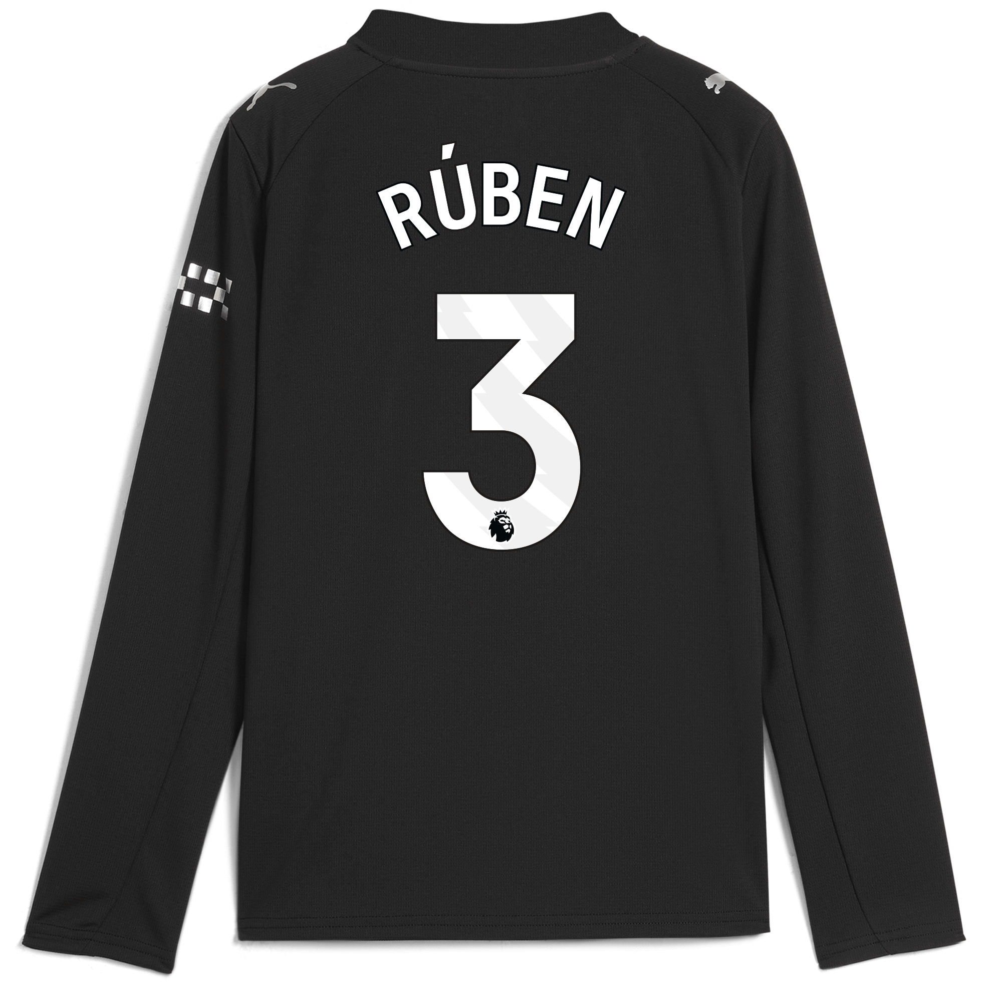 Manchester City kids manchester city away jersey 202526 long sleeve with rÚben 3 printing Shirts - Official Store