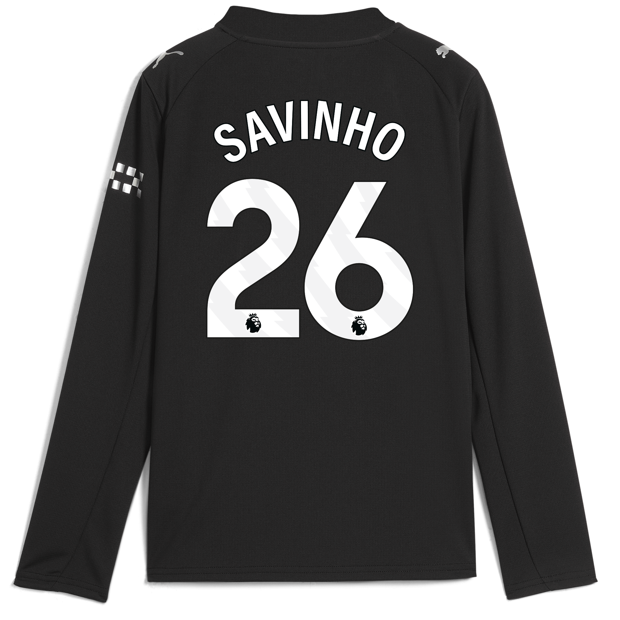 Manchester City kids manchester city away jersey 202526 long sleeve with savinho 26 printing Shirts - Official Store
