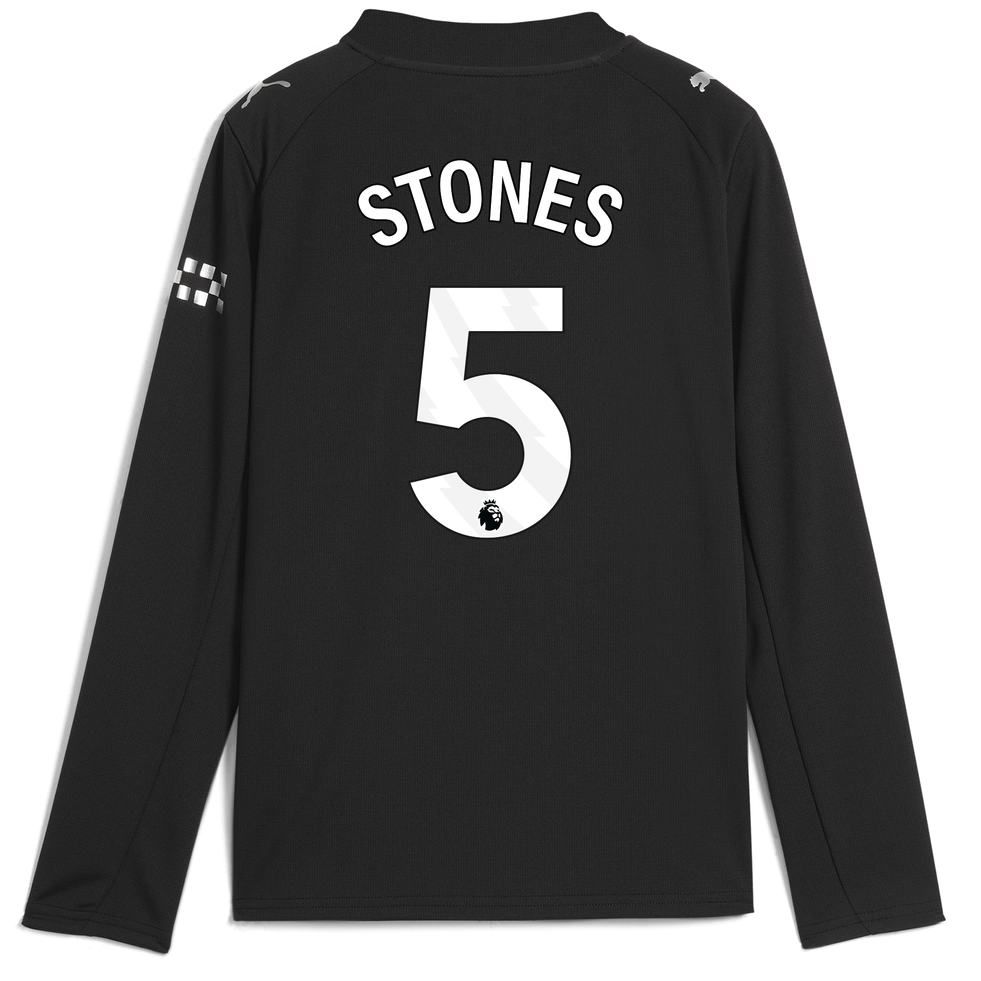 Manchester City kids manchester city away jersey 202526 long sleeve with stones 5 printing Shirts - Official Store