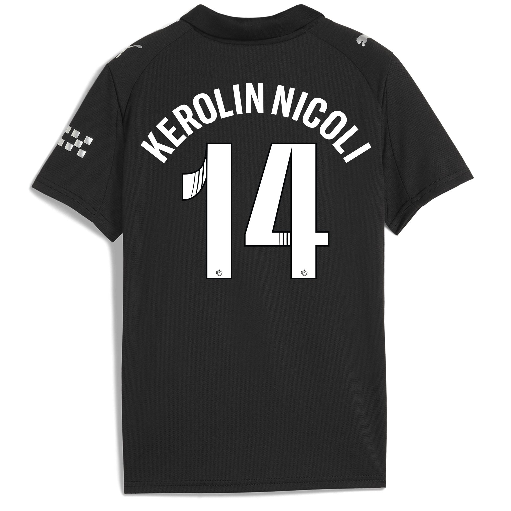 Manchester City kids manchester city away jersey 202526 with kerolin nicoli 14 printing Shirts - Official Store