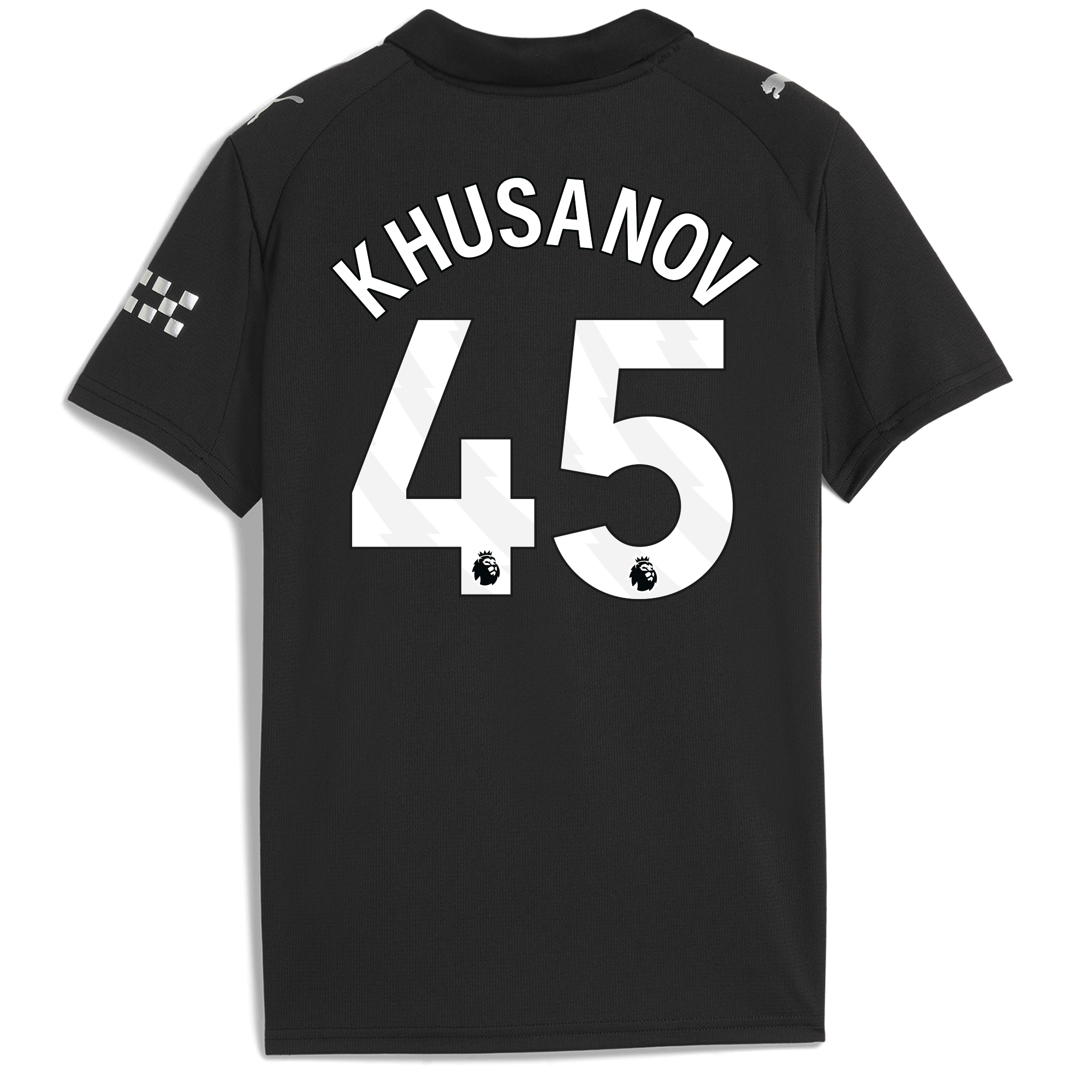 Manchester City kids manchester city away jersey 202526 with khusanov 45 printing Shirts - Official Store