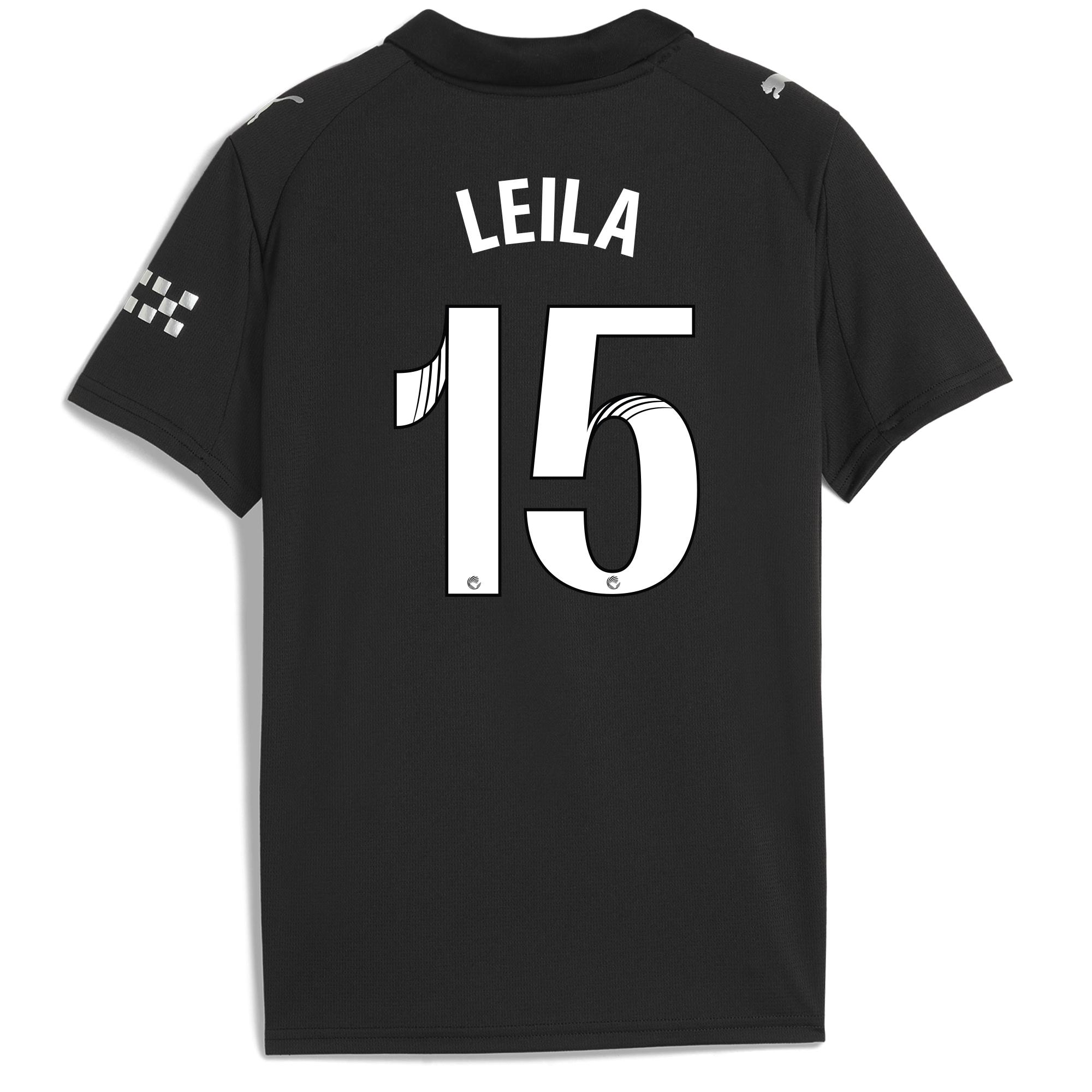 Manchester City kids manchester city away jersey 202526 with leila 15 printing Shirts - Official Store
