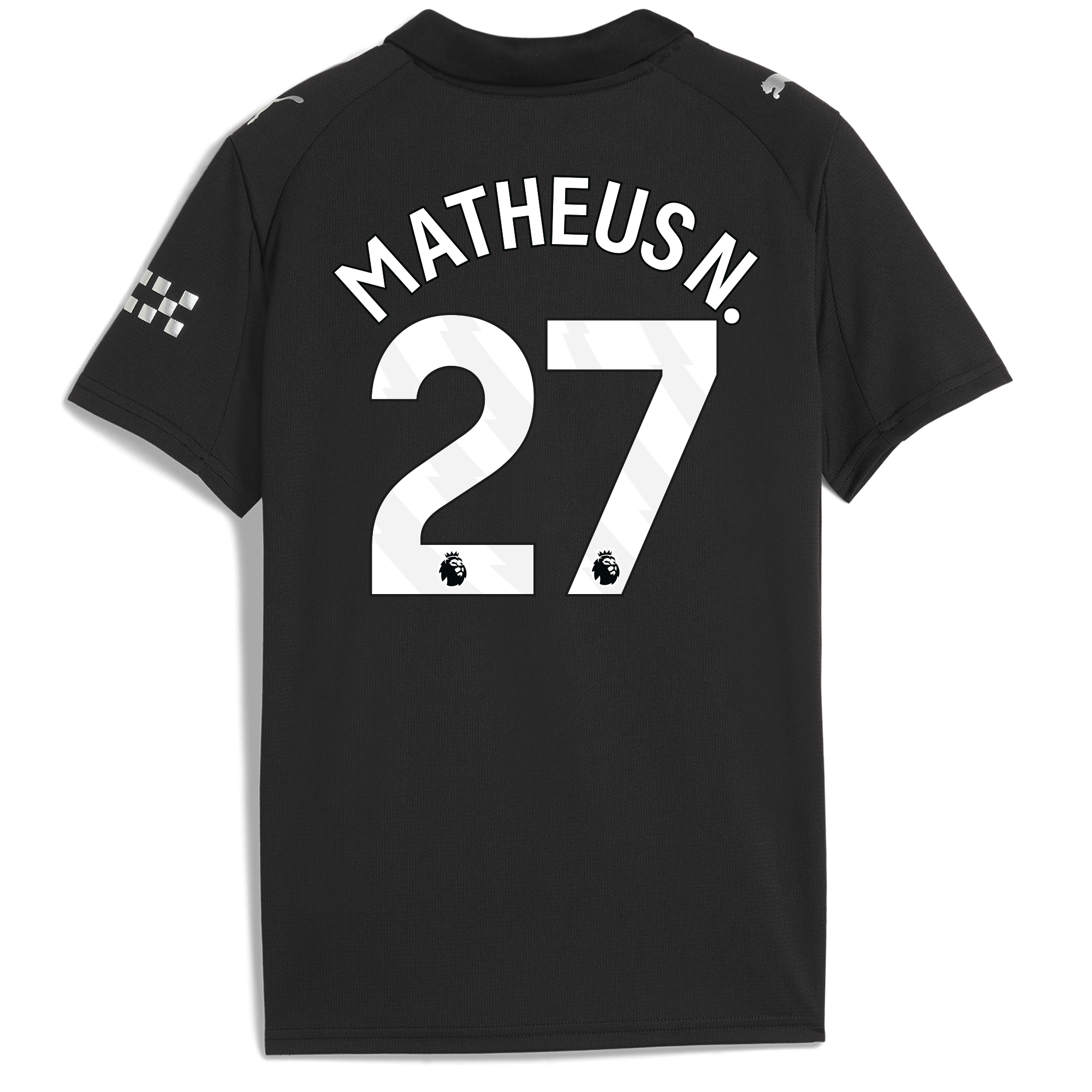 Manchester City kids manchester city away jersey 202526 with matheus n. 27 printing Shirts - Official Store