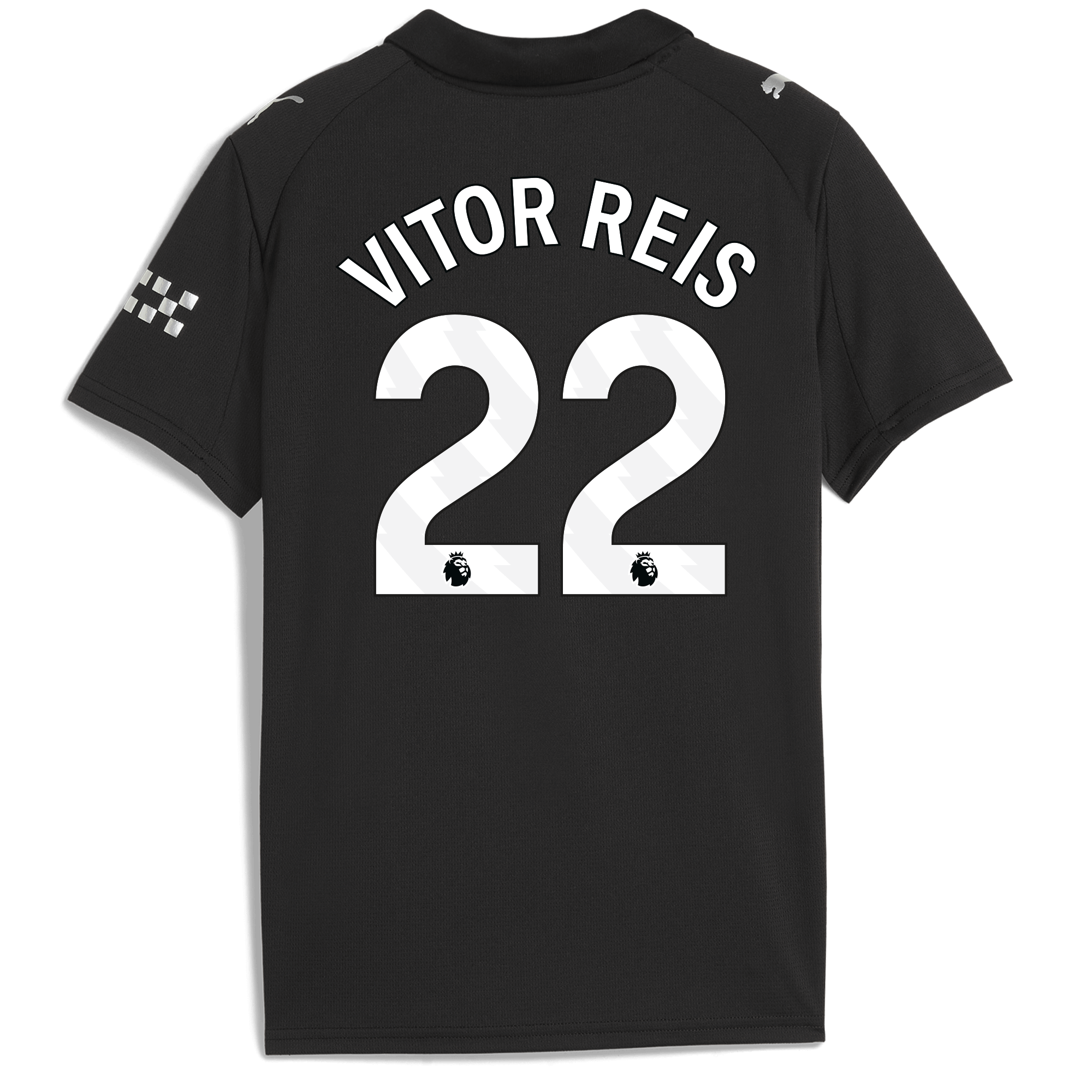 Manchester City kids manchester city away jersey 202526 with vitor reis 22 printing Shirts - Official Store