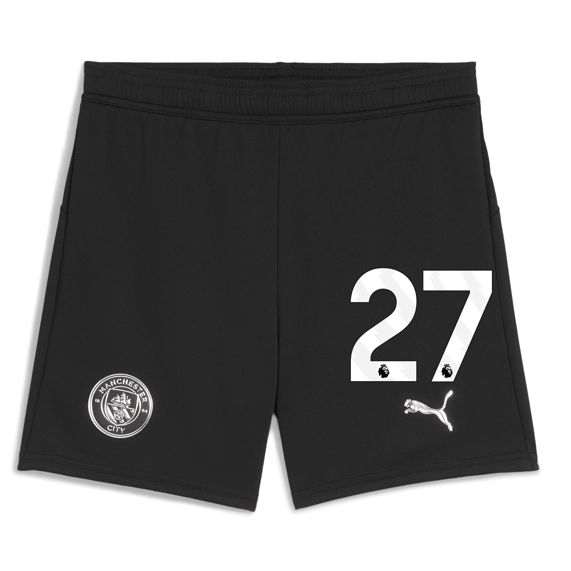 Manchester City kids manchester city football shorts black 202526 with 27 Shirts - Official Store