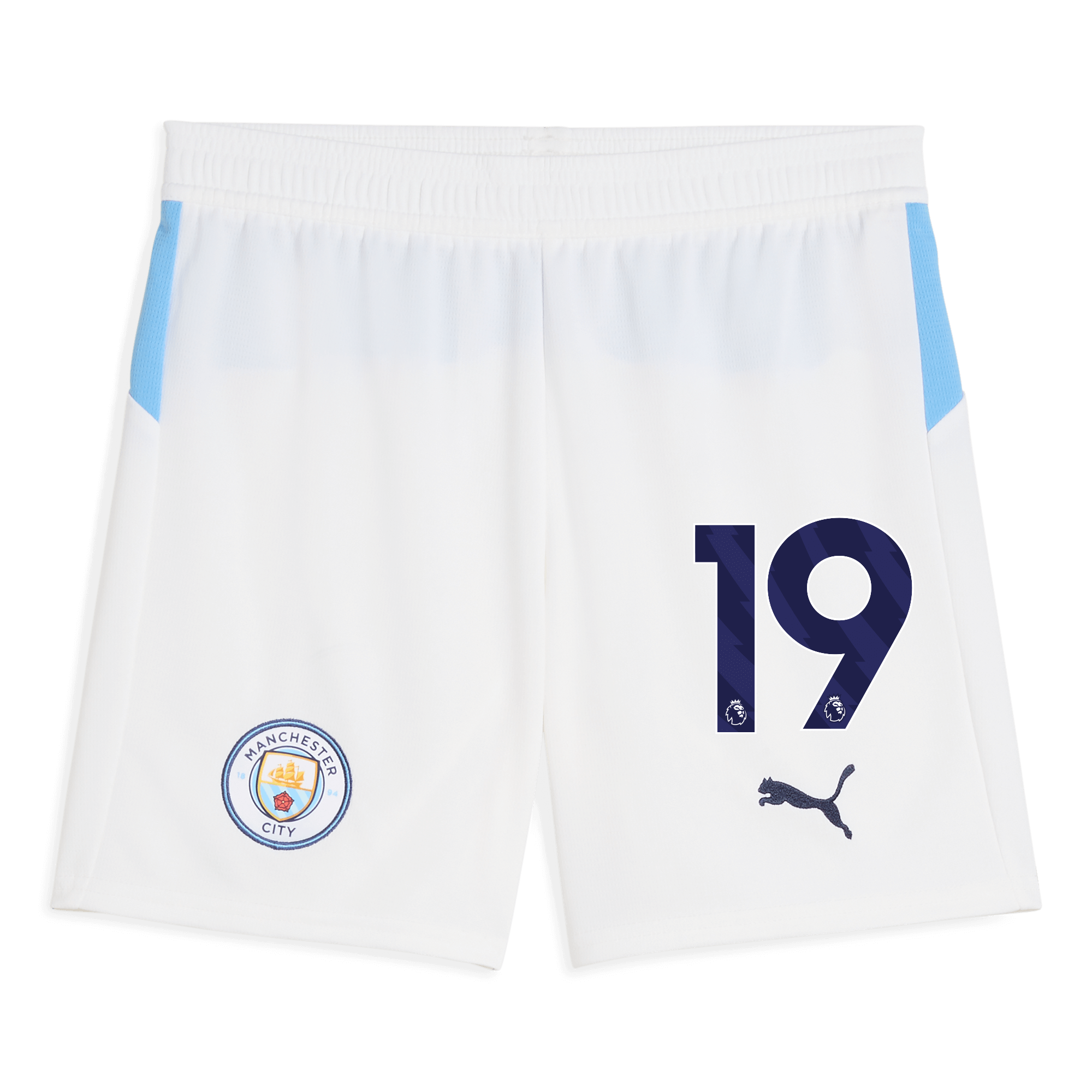 Manchester City kids manchester city football shorts white 202526 with 19 Shirts - Official Store
