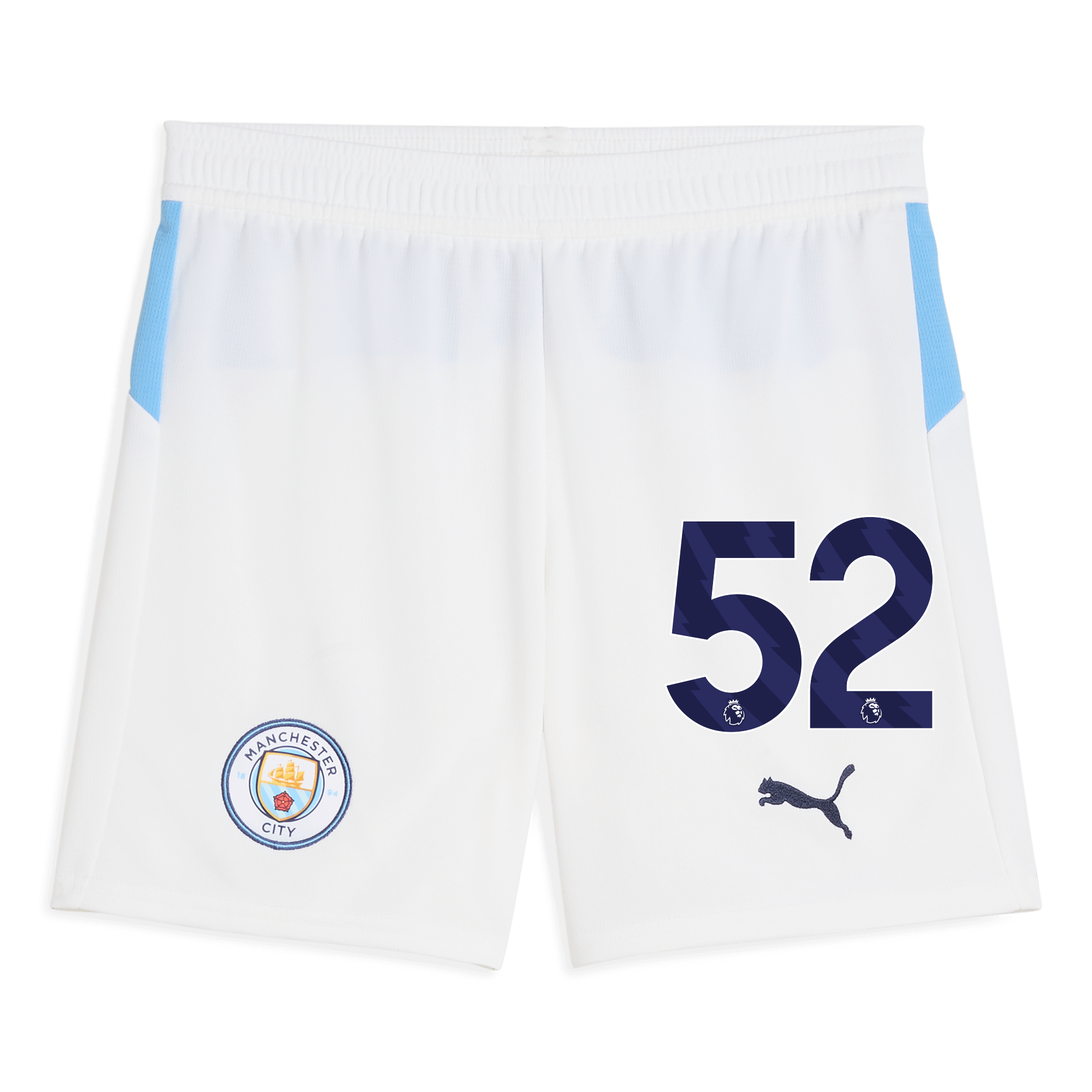 Manchester City kids manchester city football shorts white 202526 with 52 Shirts - Official Store