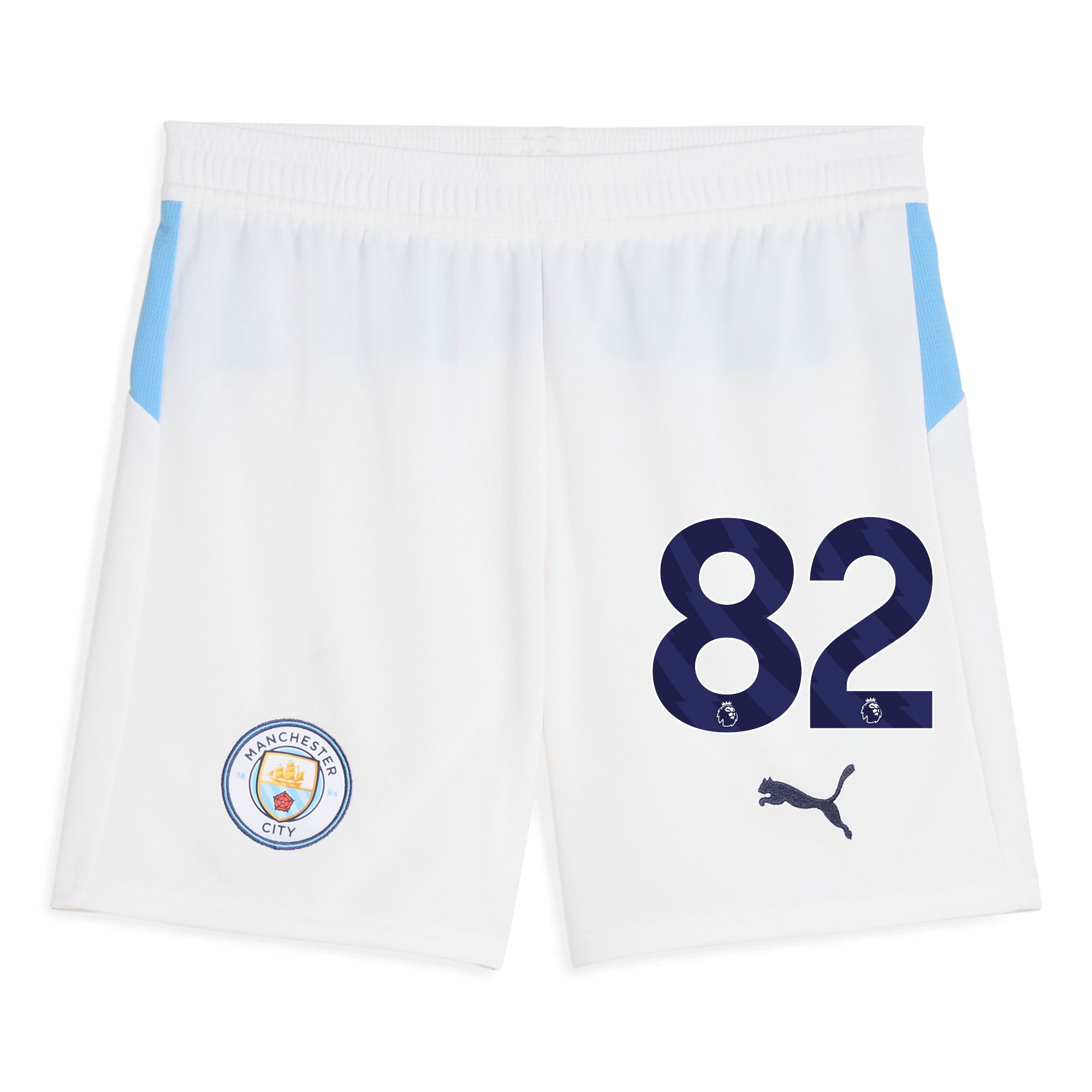 Manchester City kids manchester city football shorts white 202526 with 82 Shirts - Official Store