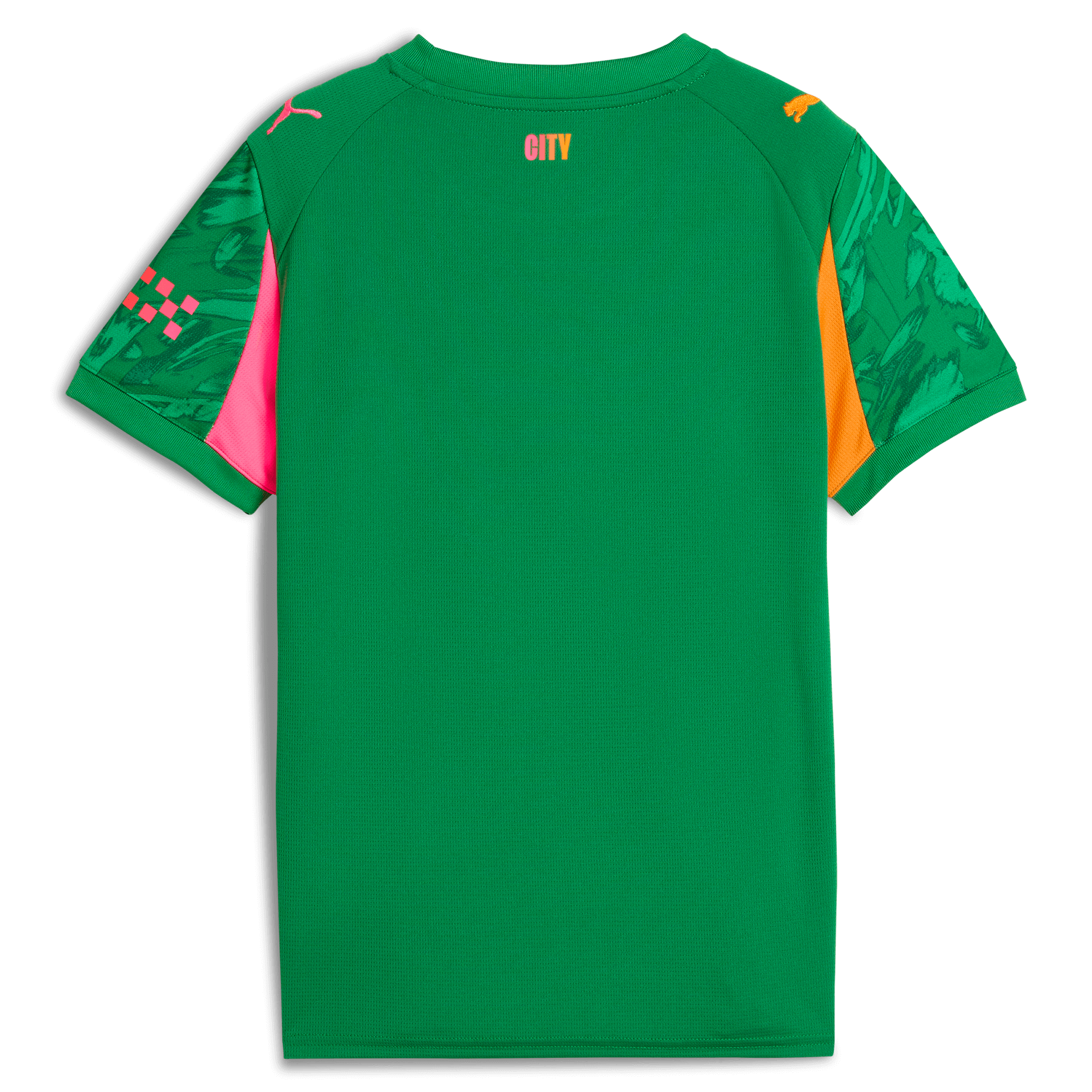 Manchester City kids manchester city goalkeeper jersey green 202526 with custom printing Shirts - Official Store