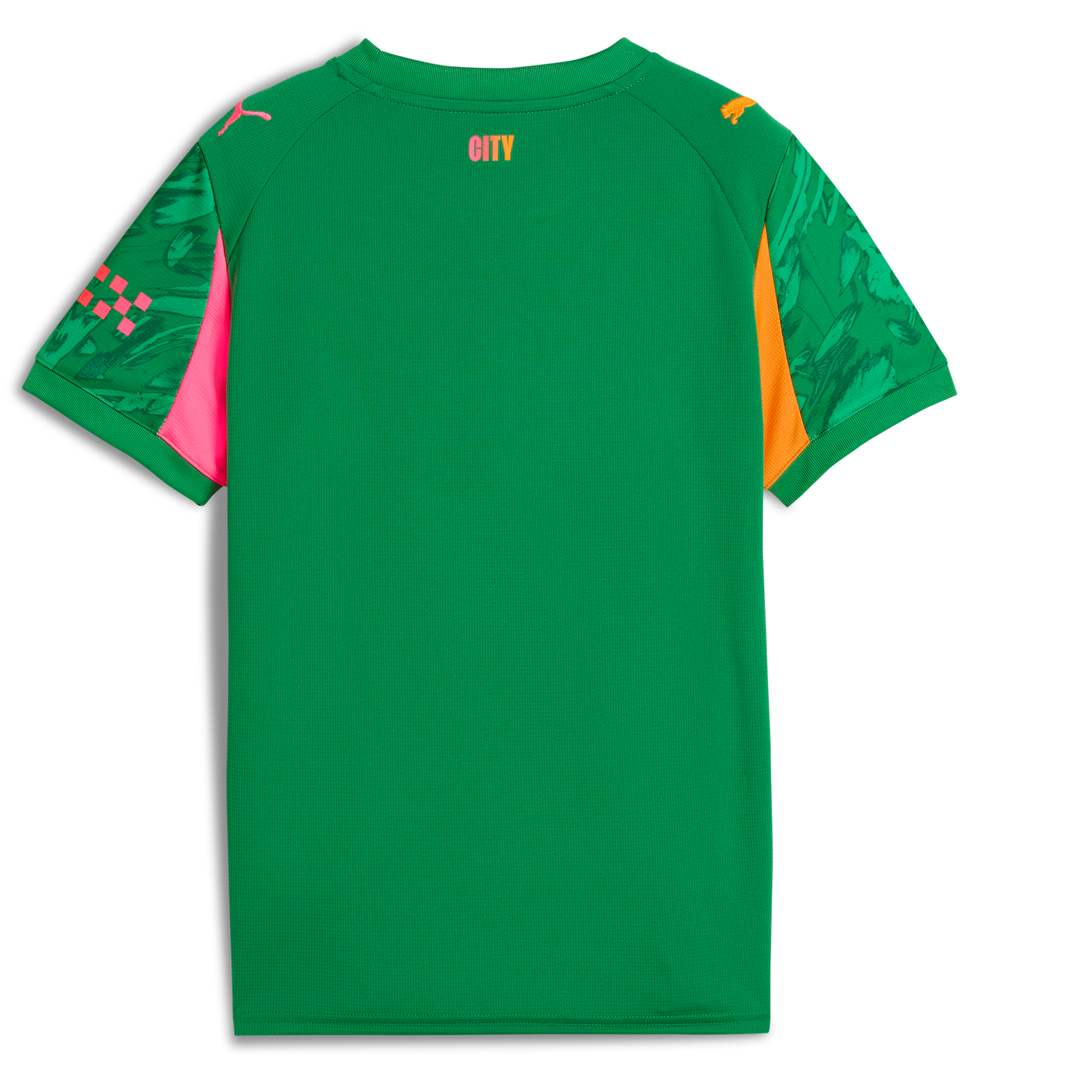 Manchester City kids manchester city goalkeeper jersey green 202526 with custom printing Shirts - Official Store