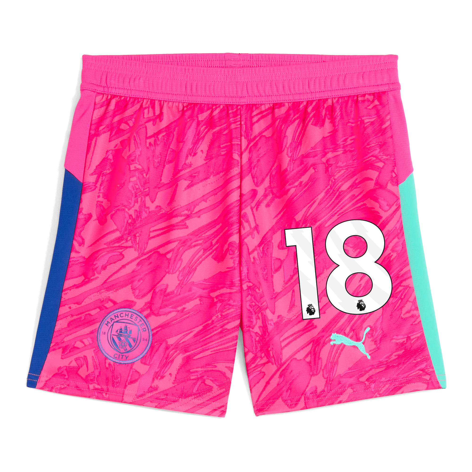 Manchester City kids manchester city goalkeeper shorts pink 202526 with 18 Shirts - Official Store