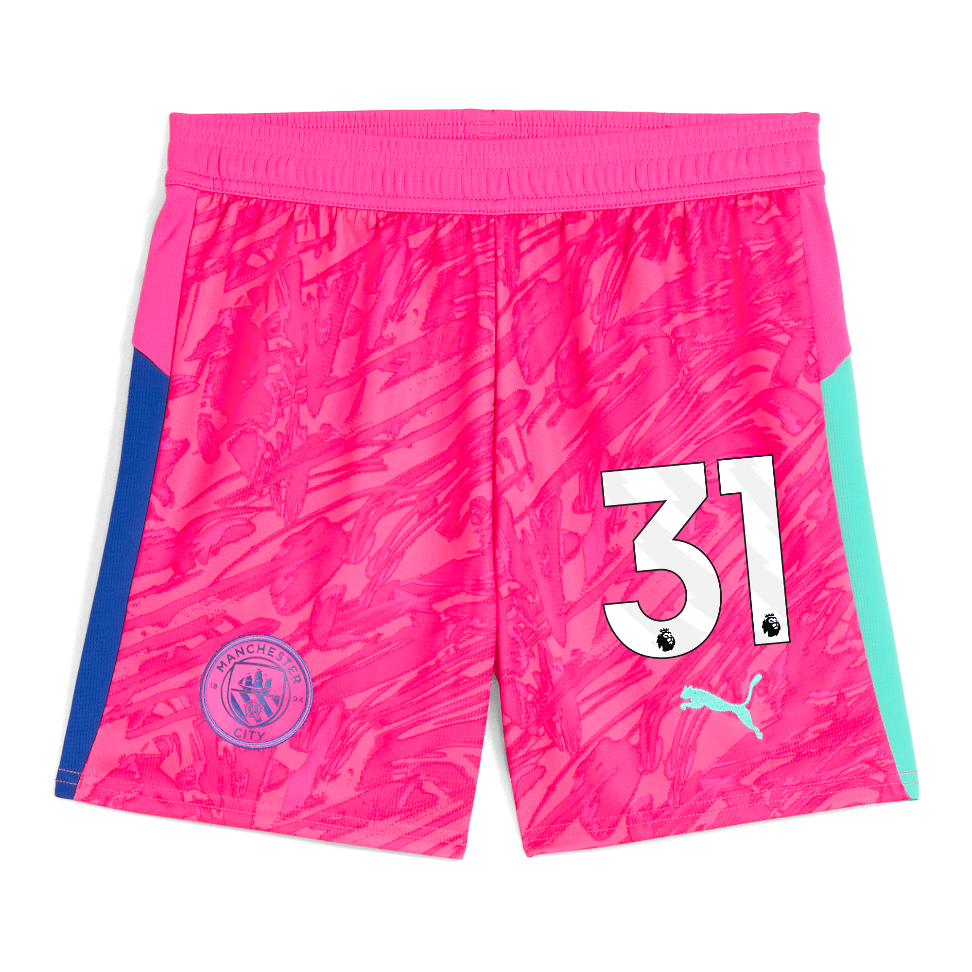 Manchester City kids manchester city goalkeeper shorts pink 202526 with 31 Shirts - Official Store