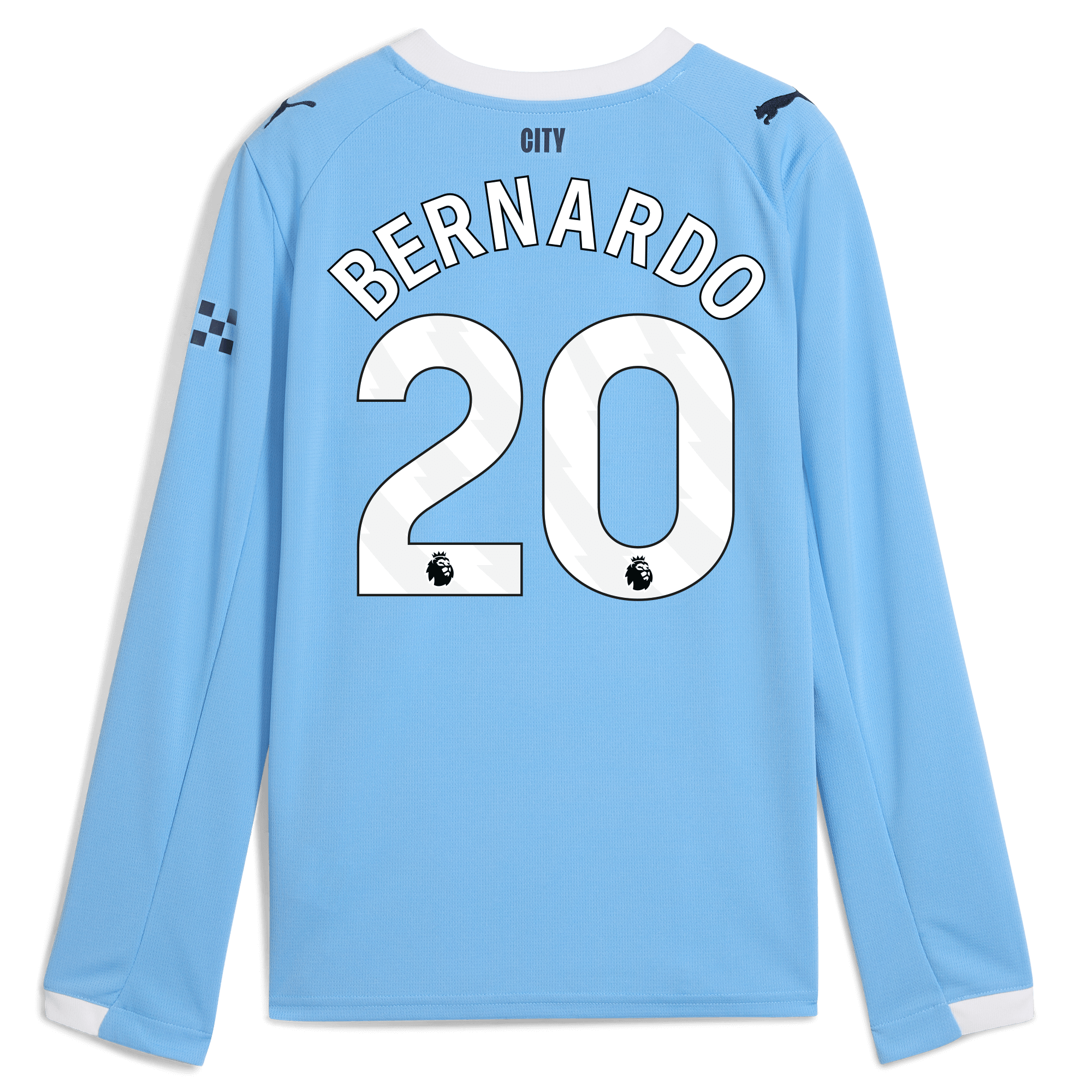 Manchester City kids manchester city home jersey 202526 long sleeve with bernardo 20 printing Shirts - Official Store Manchester City kids manchester city home jersey 202526 long sleeve with bernardo 20 printing Shirts - Official Store