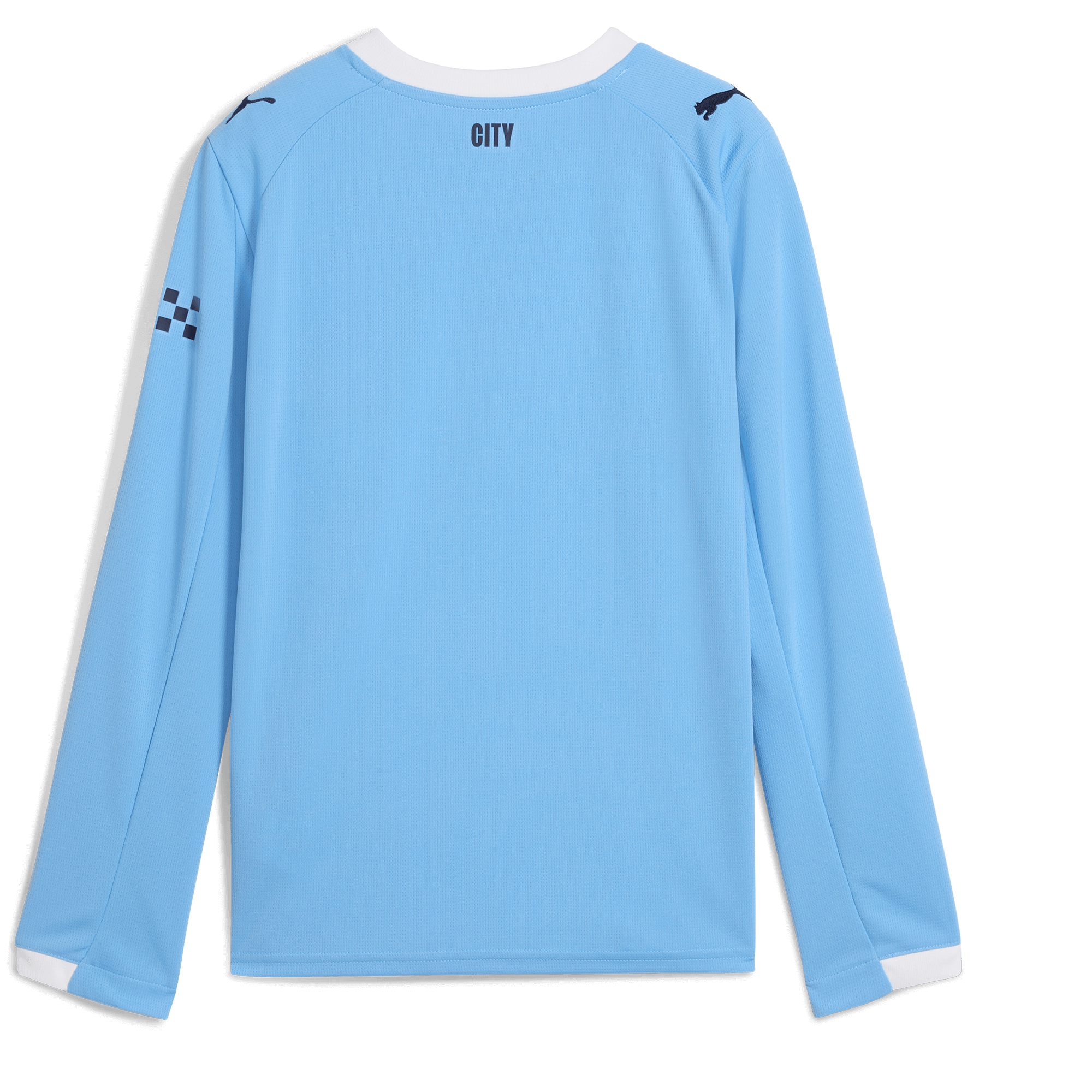 Manchester City kids manchester city home jersey 202526 long sleeve with custom printing Shirts - Official Store