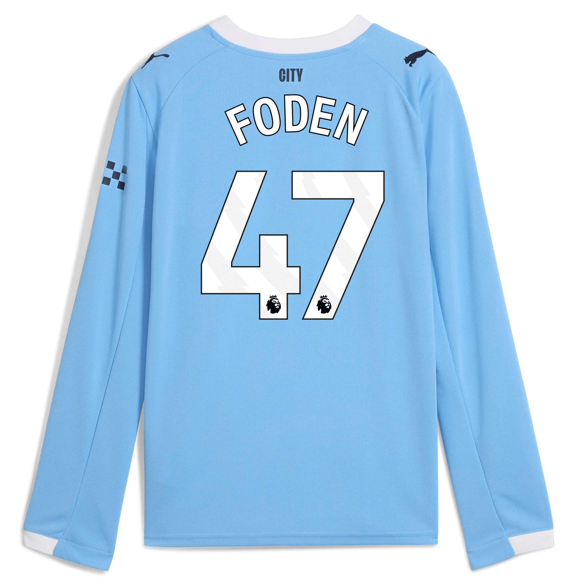 Manchester City kids manchester city home jersey 202526 long sleeve with foden 47 printing Shirts - Official Store