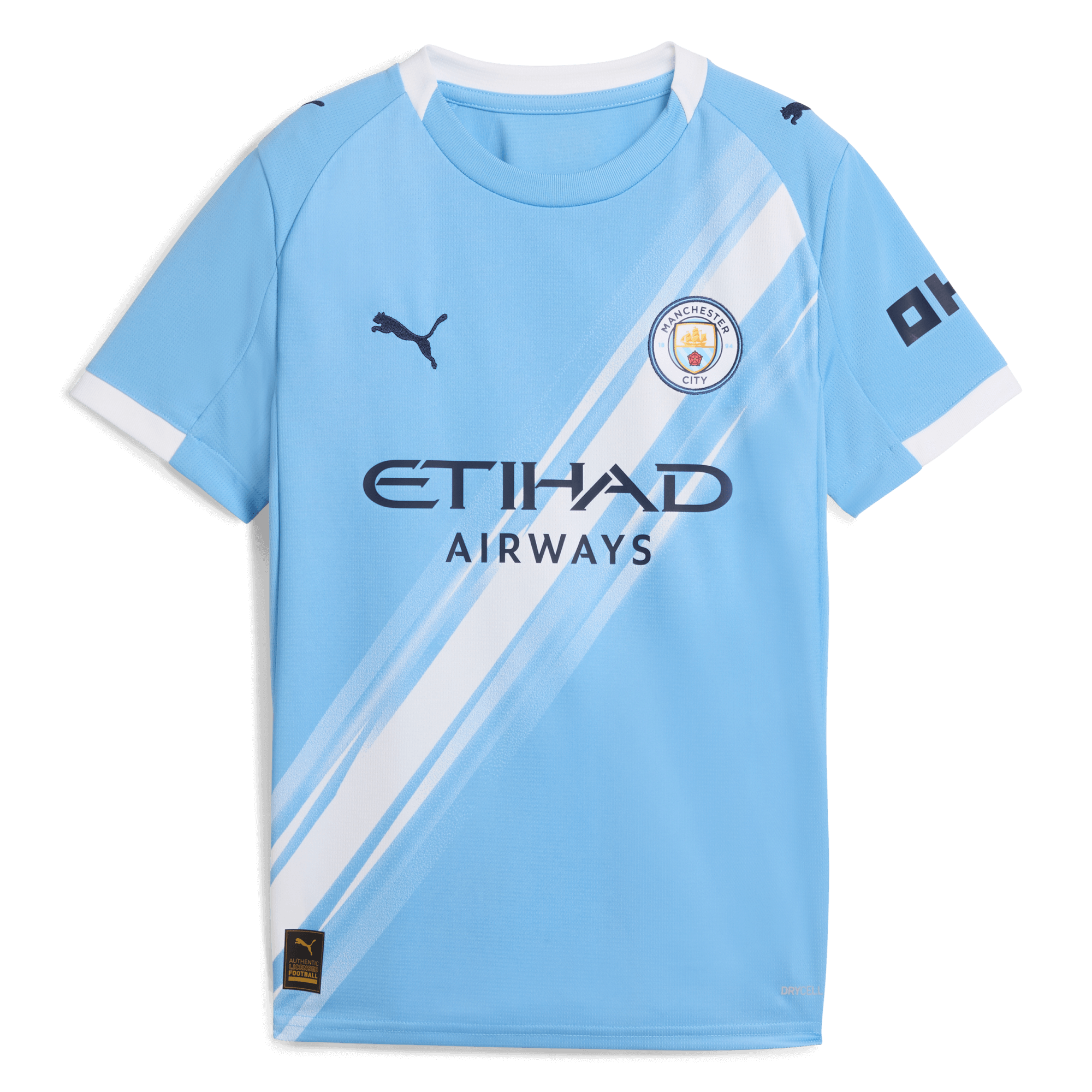 Manchester City kids manchester city home jersey 202526 with custom printing Shirts - Official Store