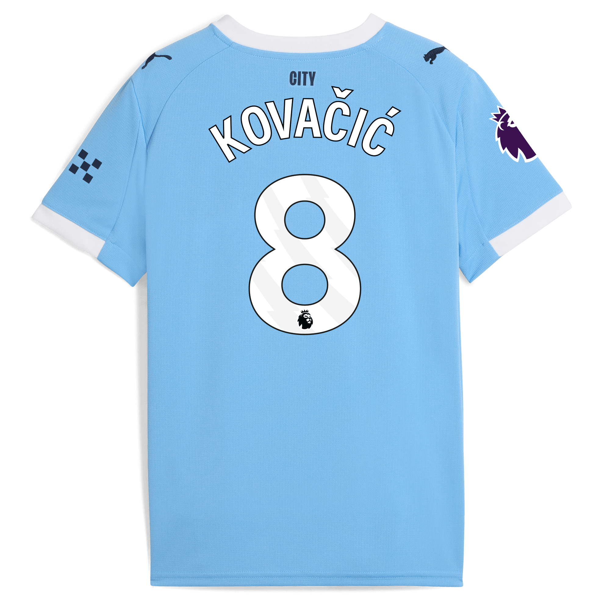 Manchester City kids manchester city home jersey 202526 with kovaČiĆ 8 printing Shirts - Official Store