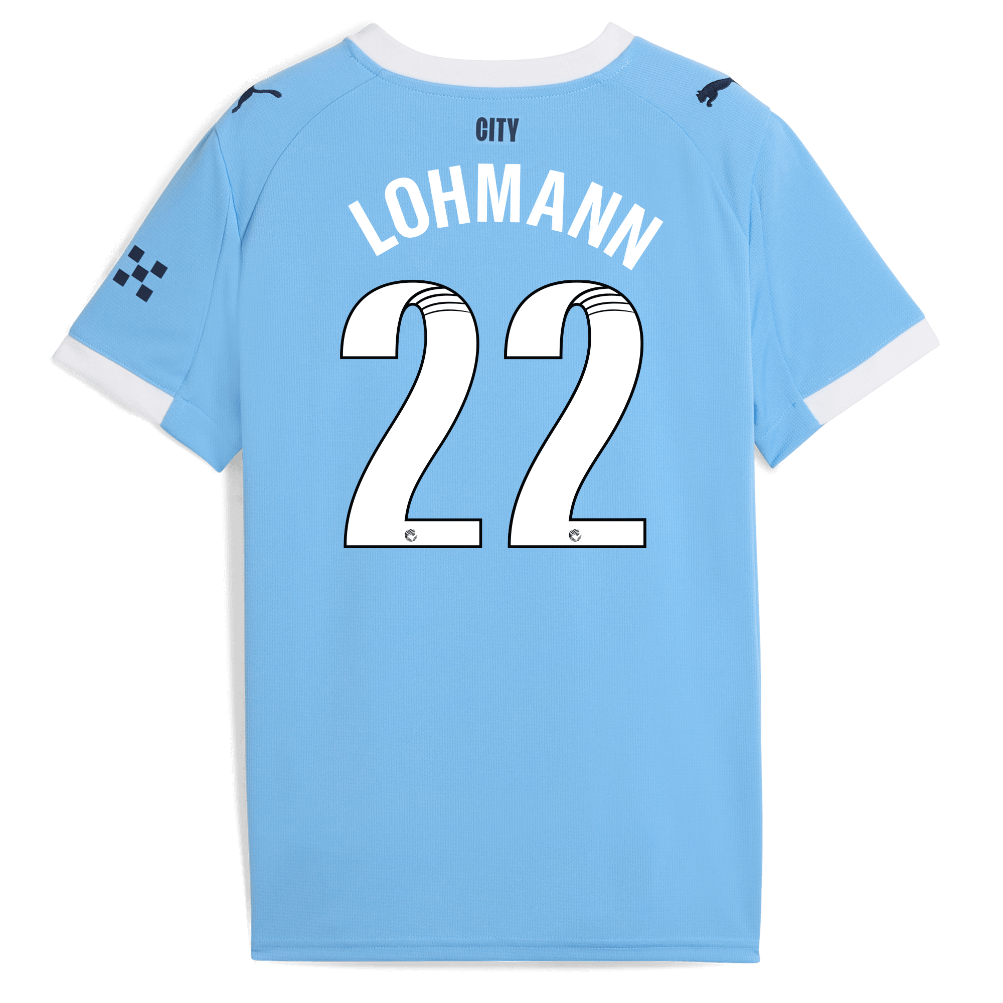Manchester City kids manchester city home jersey 202526 with lohmann 22 printing Shirts - Official Store