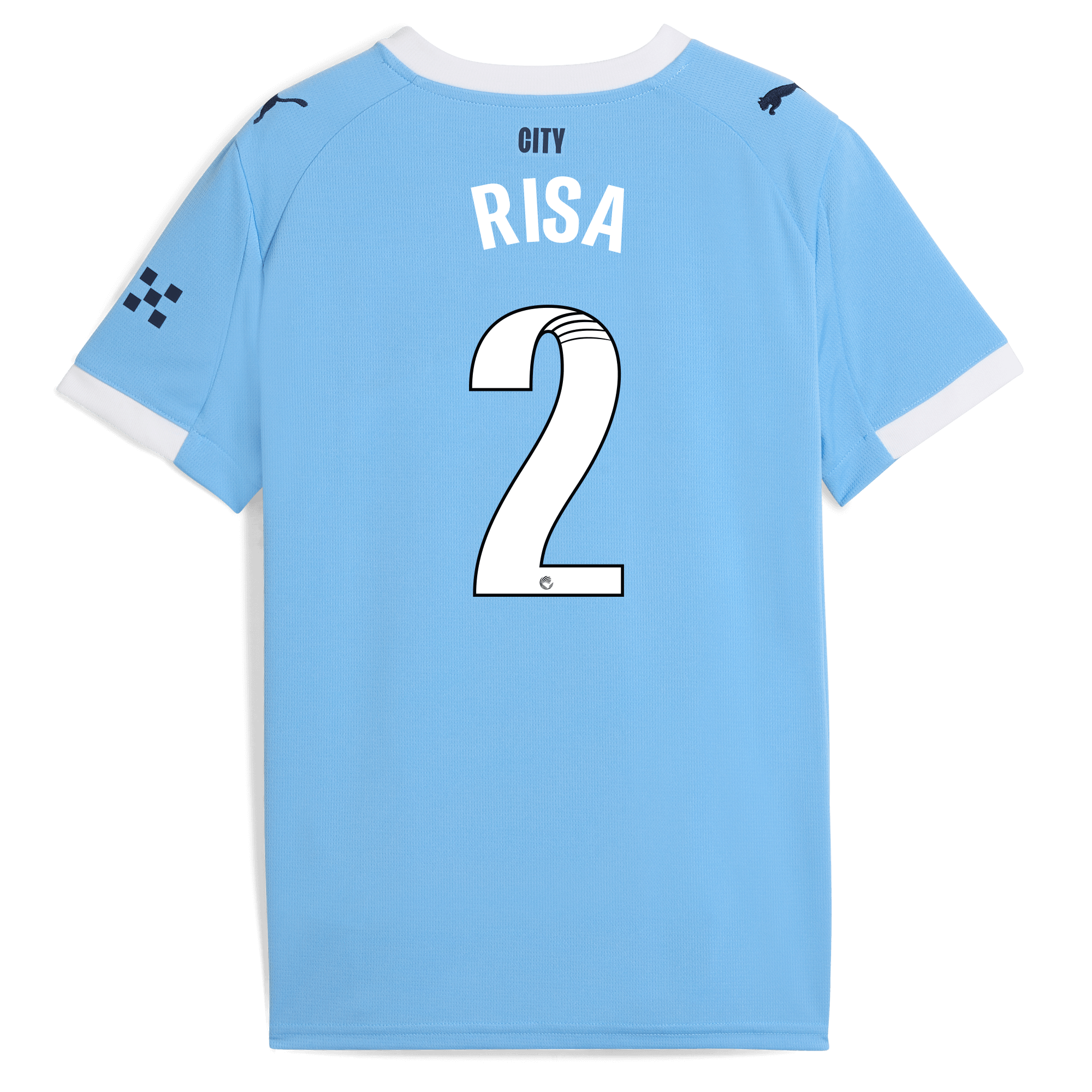 Manchester City kids manchester city home jersey 202526 with risa 2 printing Shirts - Official Store