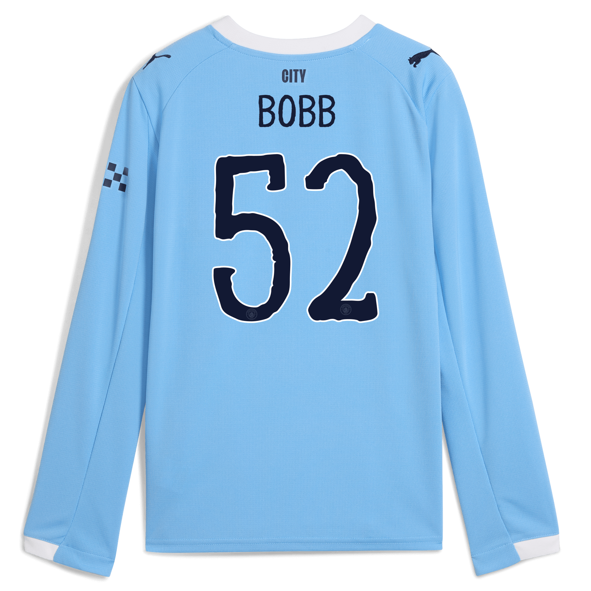 Manchester City kids manchester city kidsuper home jersey 202526 long sleeve with bobb 52 printing Shirts - Official Store
