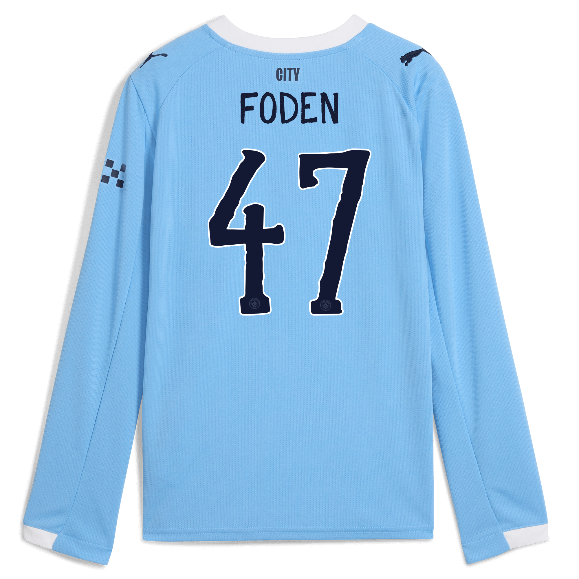 Manchester City kids manchester city kidsuper home jersey 202526 long sleeve with foden 47 printing Shirts - Official Store