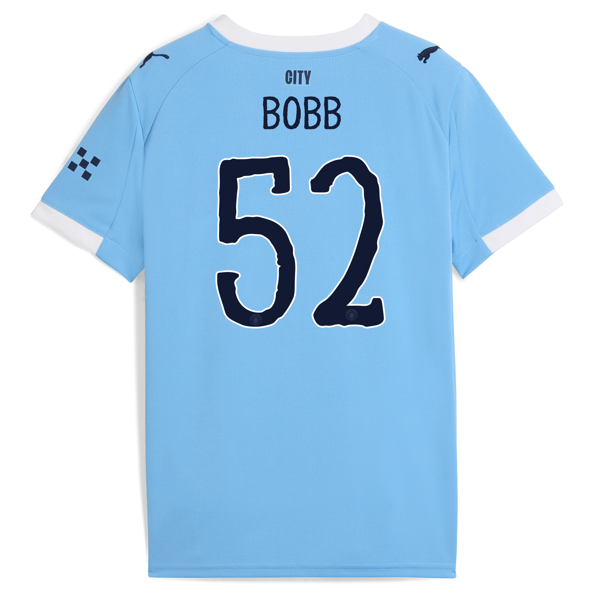 Manchester City kids manchester city kidsuper home jersey 202526 with bobb 52 printing Shirts - Official Store