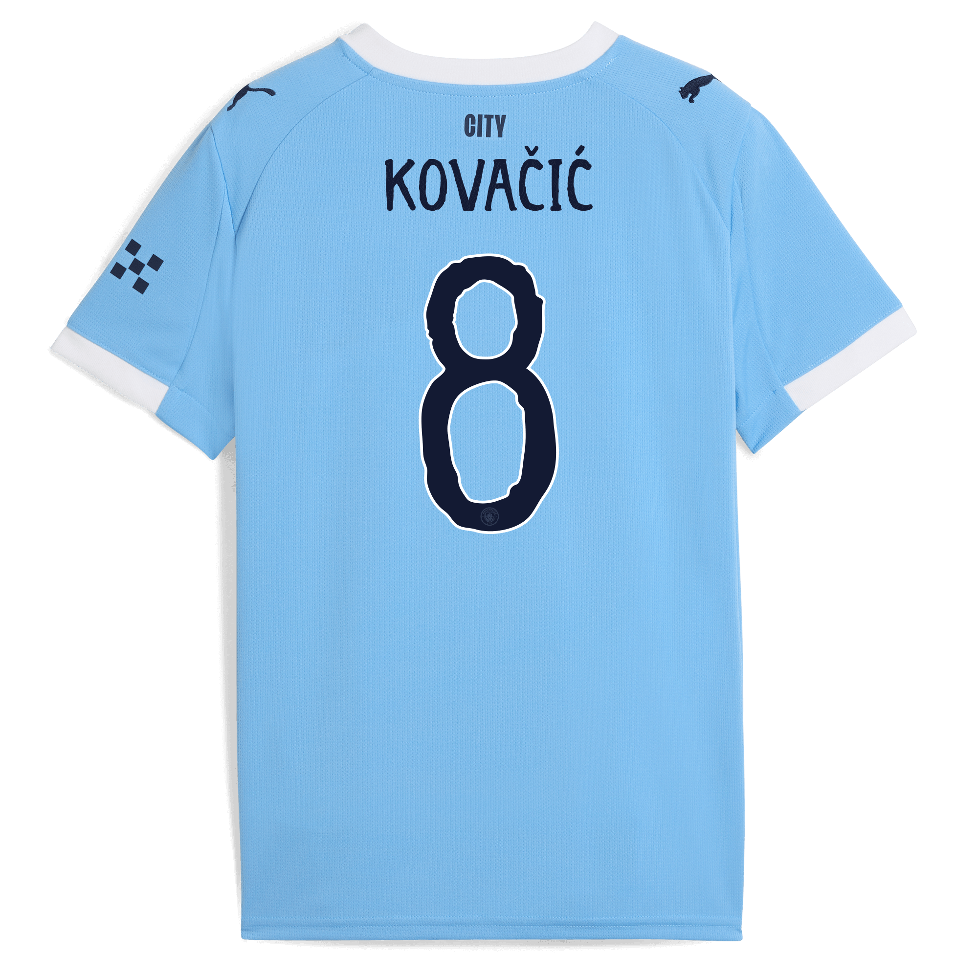 Manchester City kids manchester city kidsuper home jersey 202526 with kovaČiĆ 8 printing Shirts - Official Store