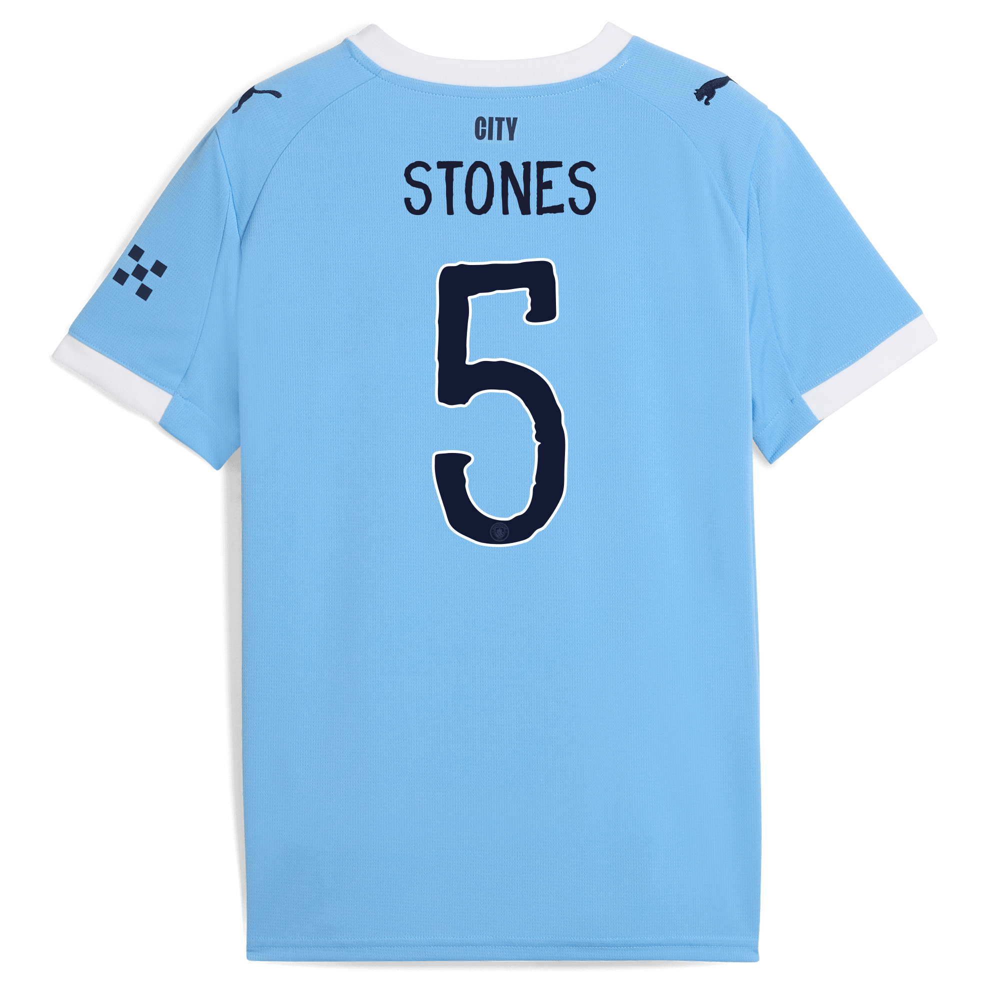 Manchester City kids manchester city kidsuper home jersey 202526 with stones 5 printing Shirts - Official Store