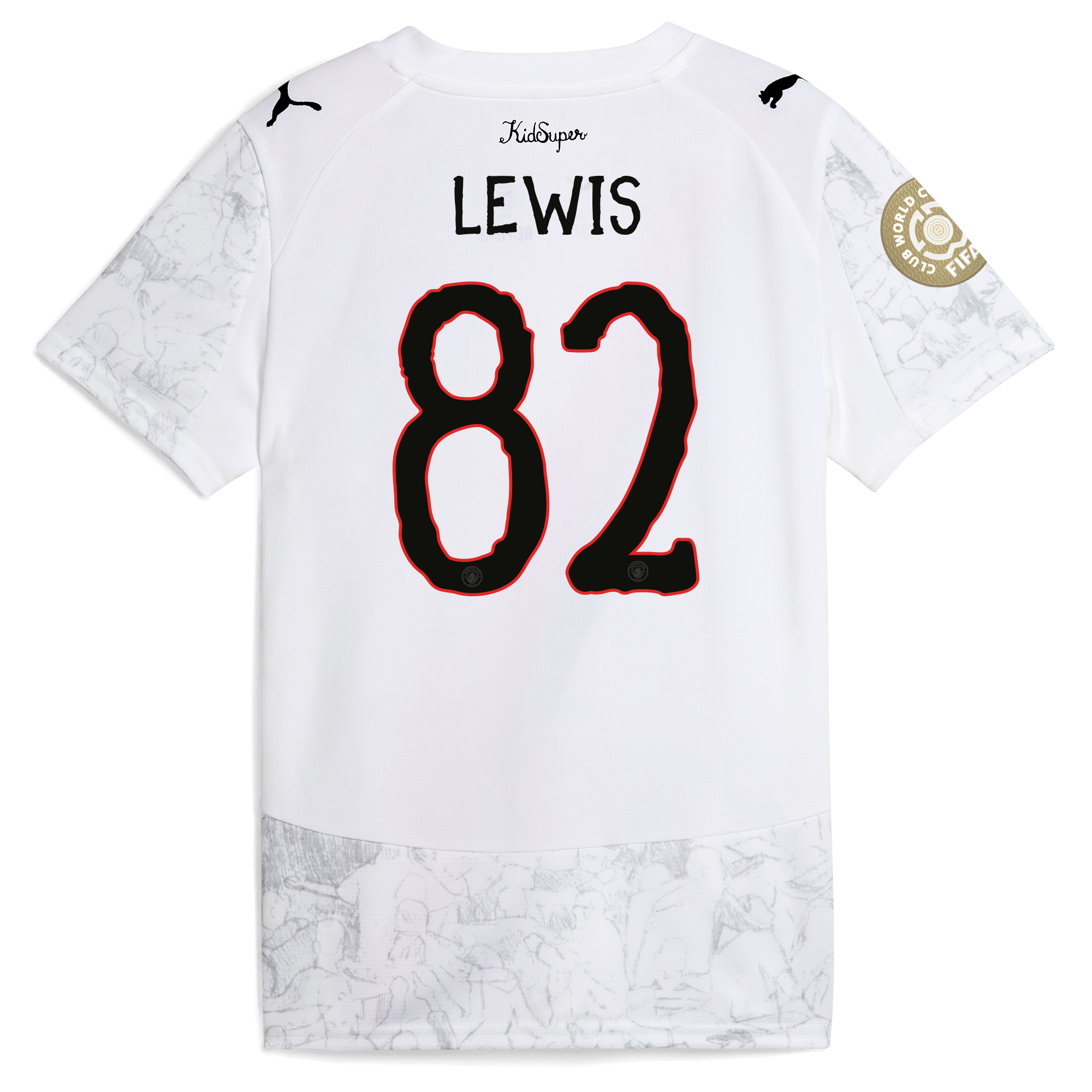 Manchester City kids manchester city kidsuper jersey 202526 club world cup with lewis 82 printing Shirts - Official Store