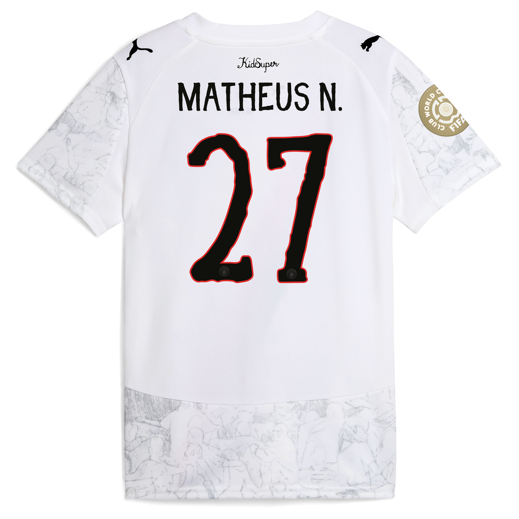 Manchester City kids manchester city kidsuper jersey 202526 club world cup with matheus n. 27 printing Shirts - Official Store