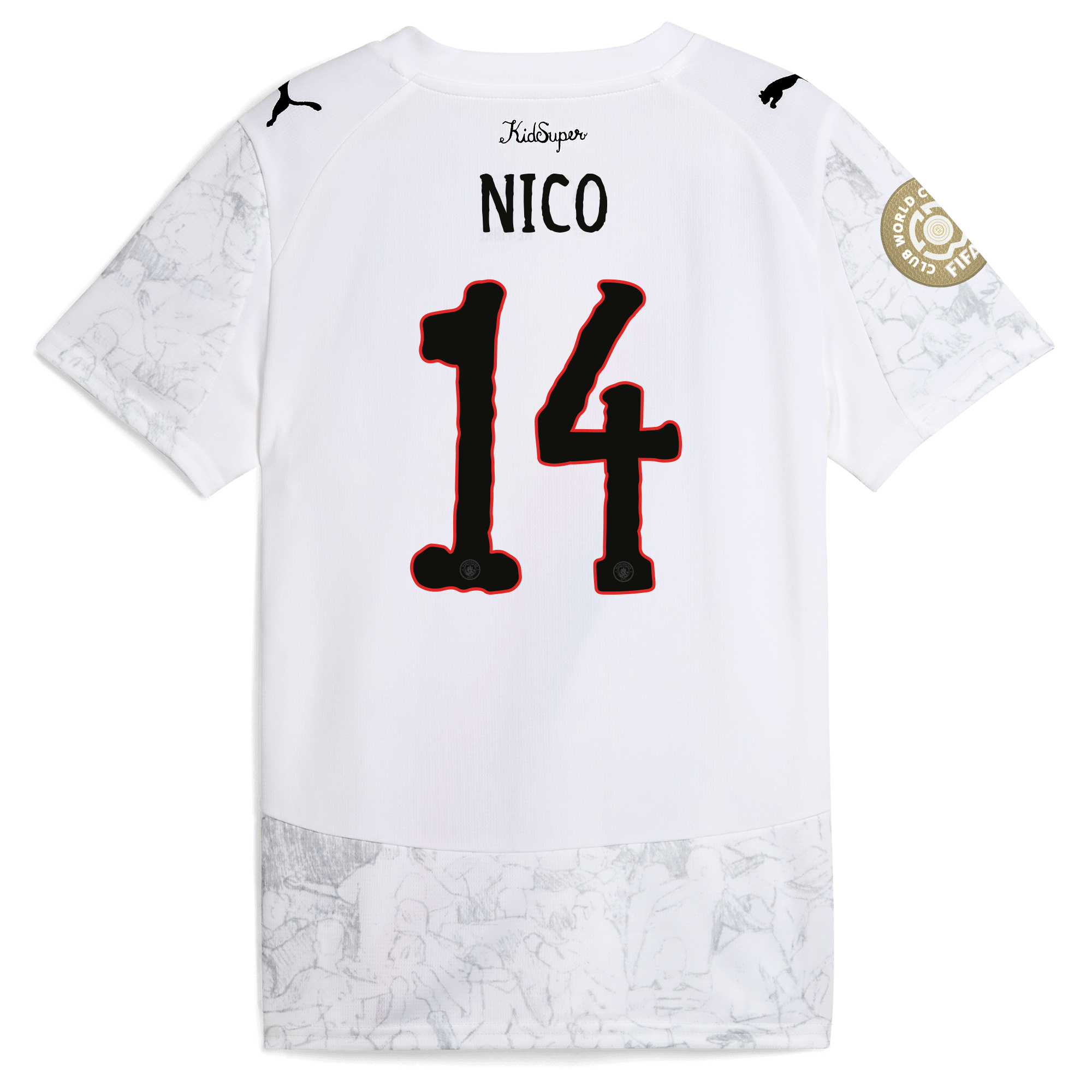Manchester City kids manchester city kidsuper jersey 202526 club world cup with nico 14 printing Shirts - Official Store