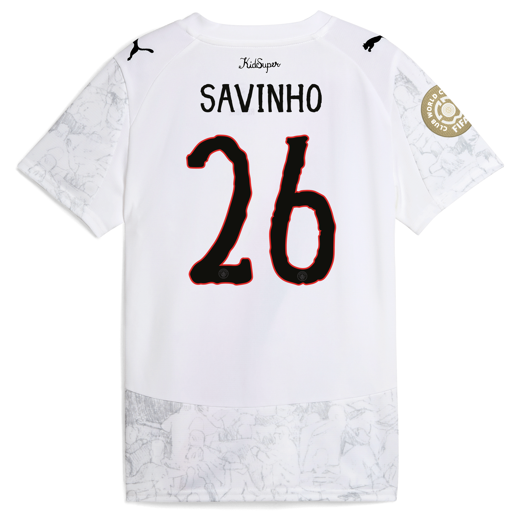 Manchester City kids manchester city kidsuper jersey 202526 club world cup with savinho 26 printing Shirts - Official Store