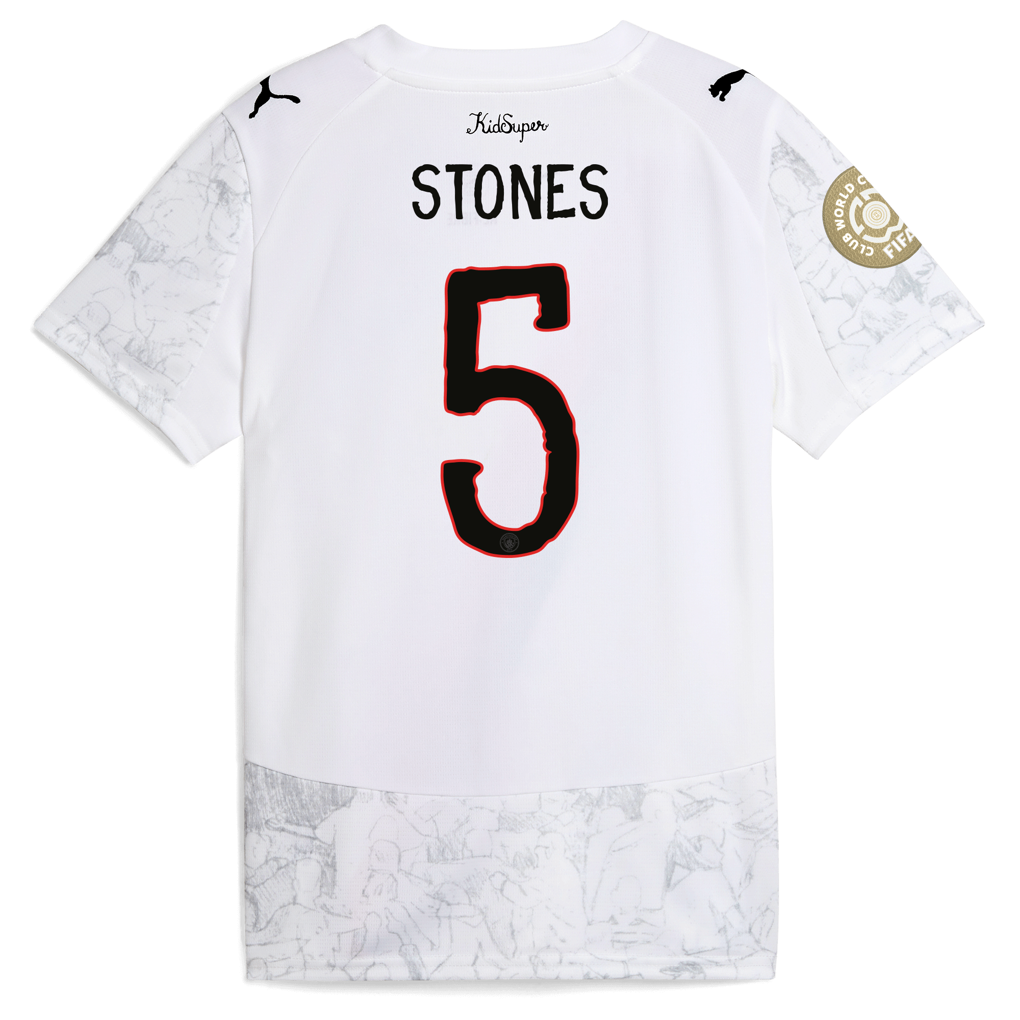Manchester City kids manchester city kidsuper jersey 202526 club world cup with stones 5 printing Shirts - Official Store