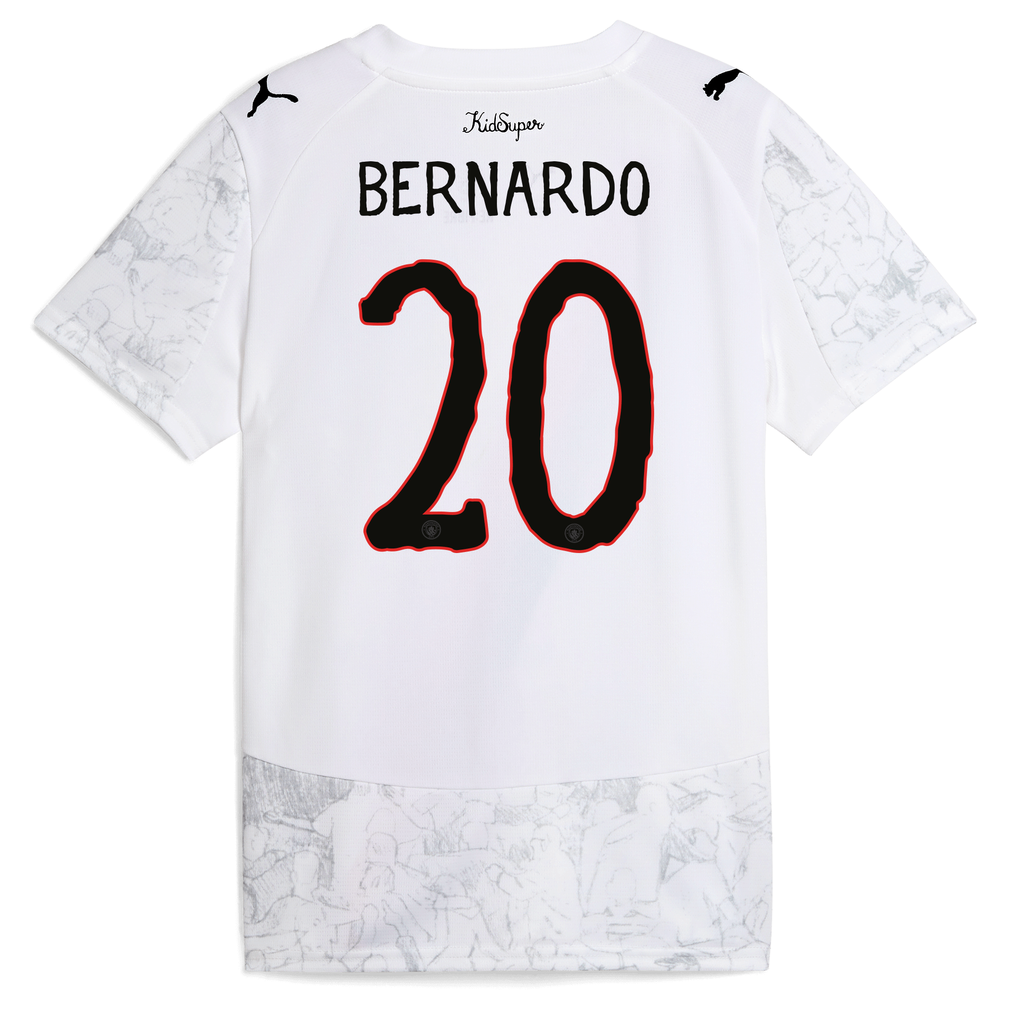 Manchester City kids manchester city kidsuper jersey 202526 with bernardo 20 printing Shirts - Official Store