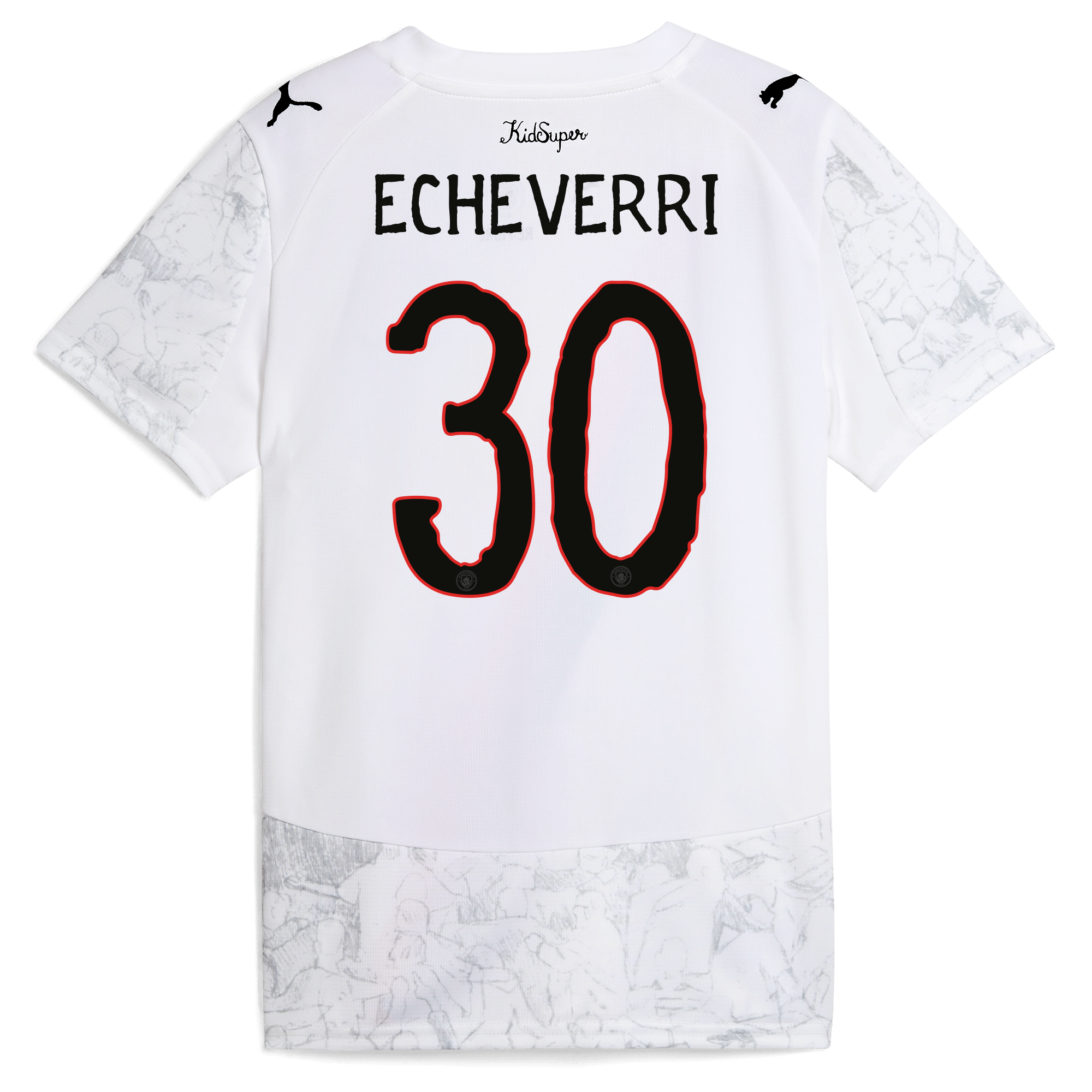 Manchester City kids manchester city kidsuper jersey 202526 with echeverri 30 printing Shirts - Official Store