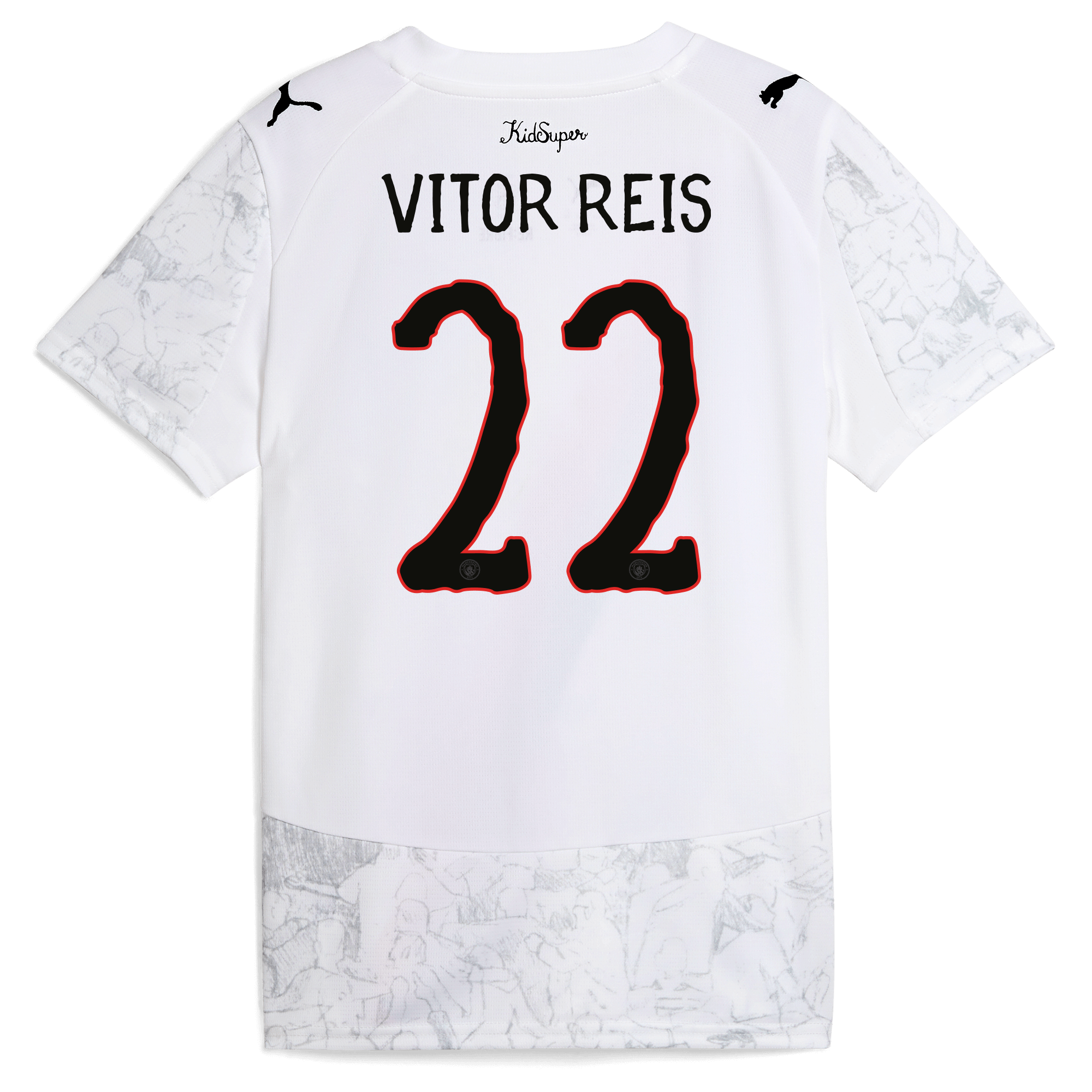 Manchester City kids manchester city kidsuper jersey 202526 with vitor reis 22 printing Shirts - Official Store