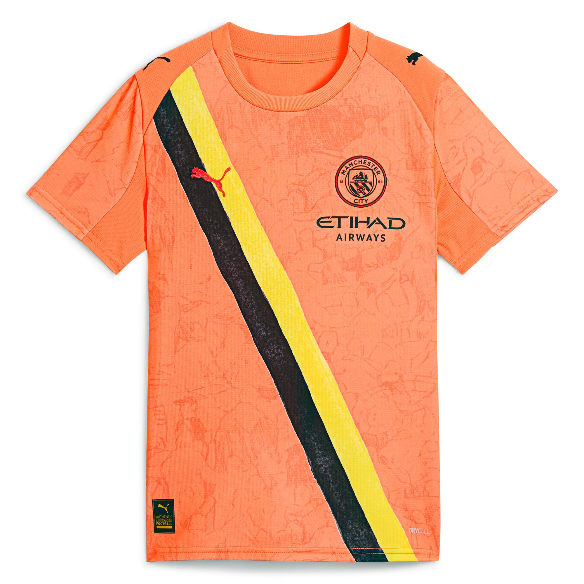 Manchester City kids manchester city kidsuper jersey orange 202526 Shirts - Official Store
