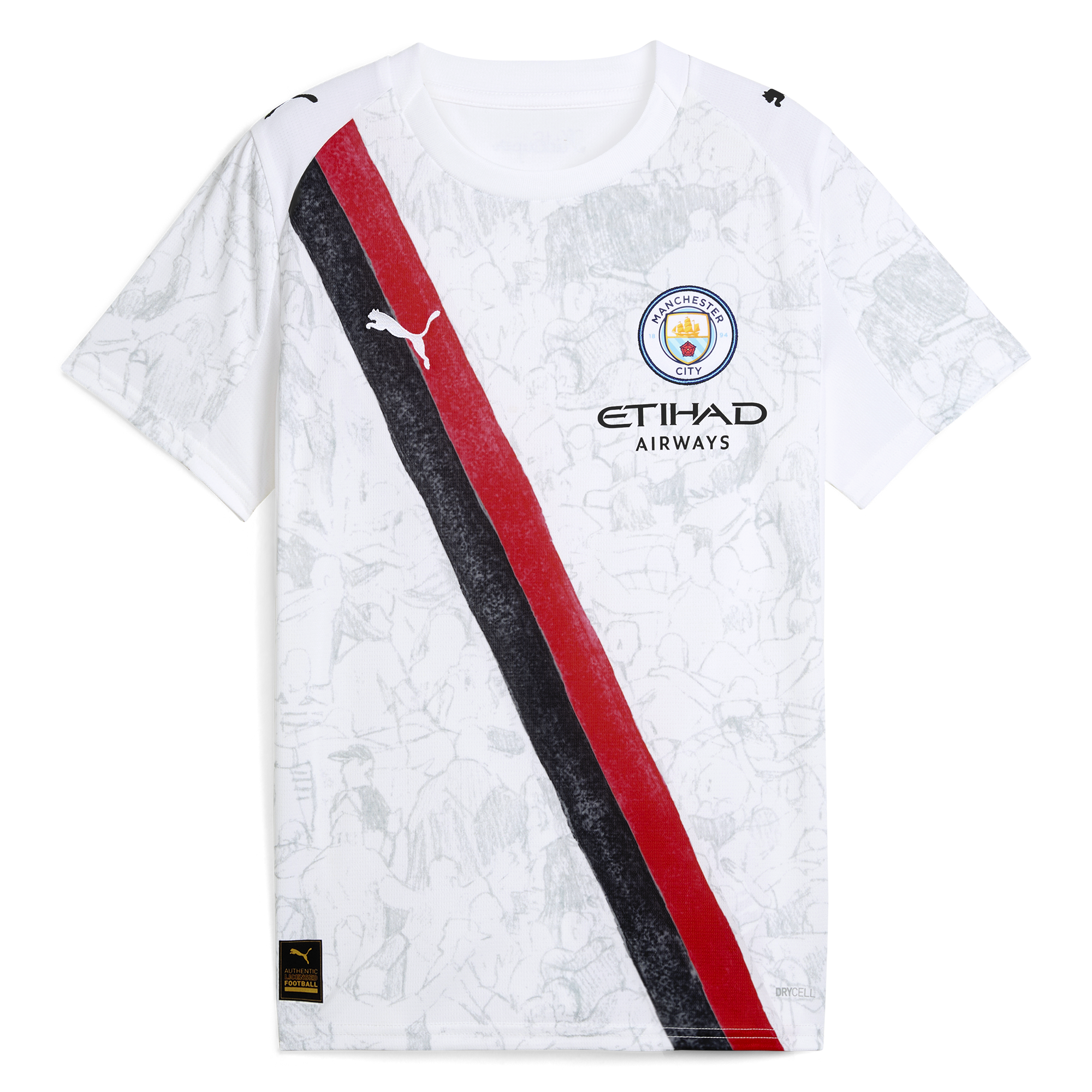 Manchester City kids manchester city kidsuper jersey white 202526 Shirts - Official Store