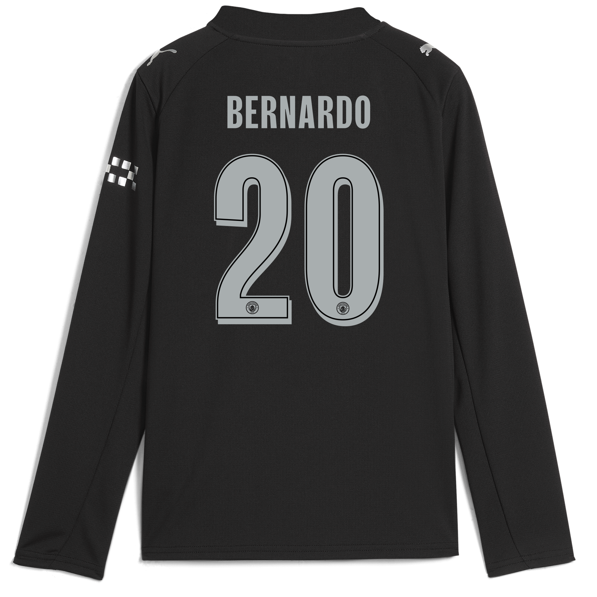 Manchester City kids manchester city man city away jersey 202526 long sleeve with bernardo 20 printing Shirts - Official Store